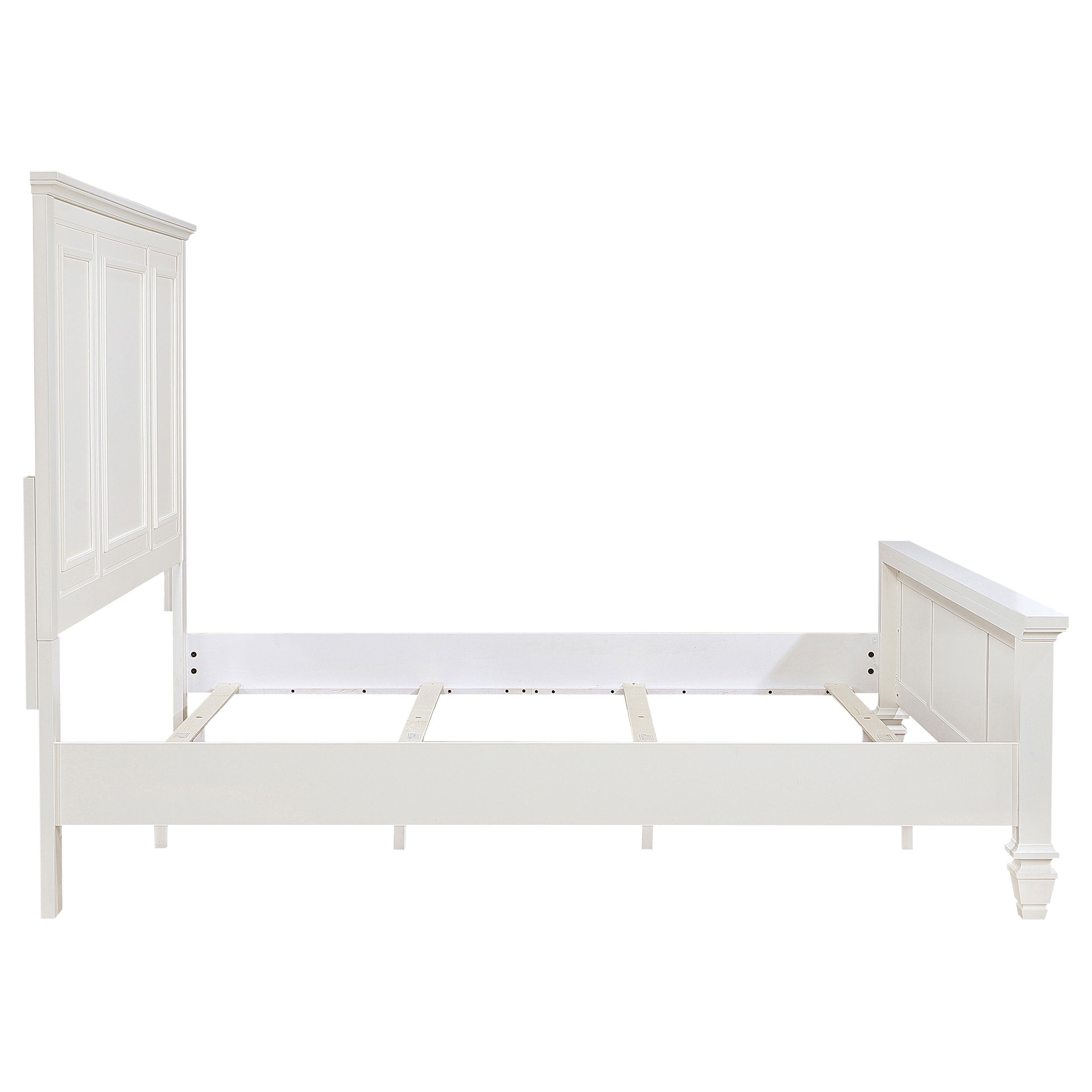 Sandy Beach 63-inch California King Panel Bed Cream White