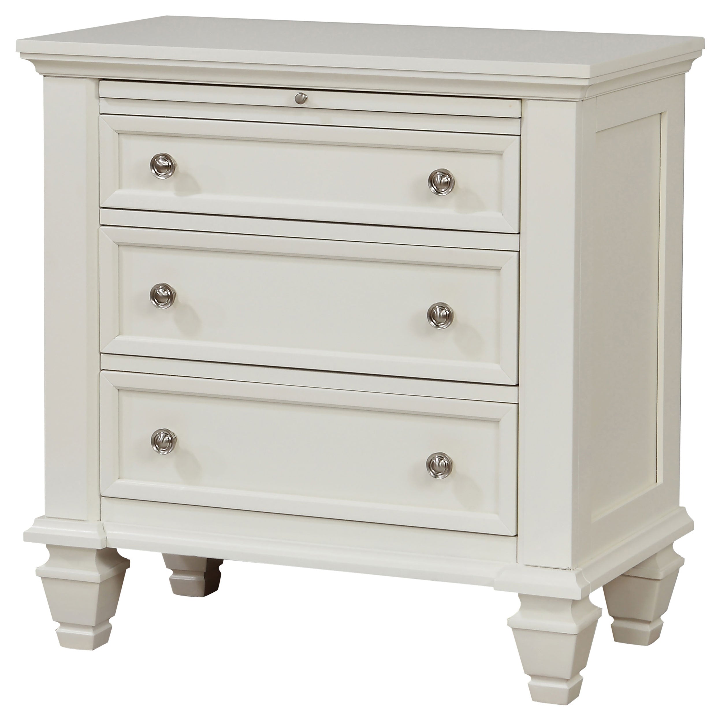 Sandy Beach 3-drawer Nightstand Black