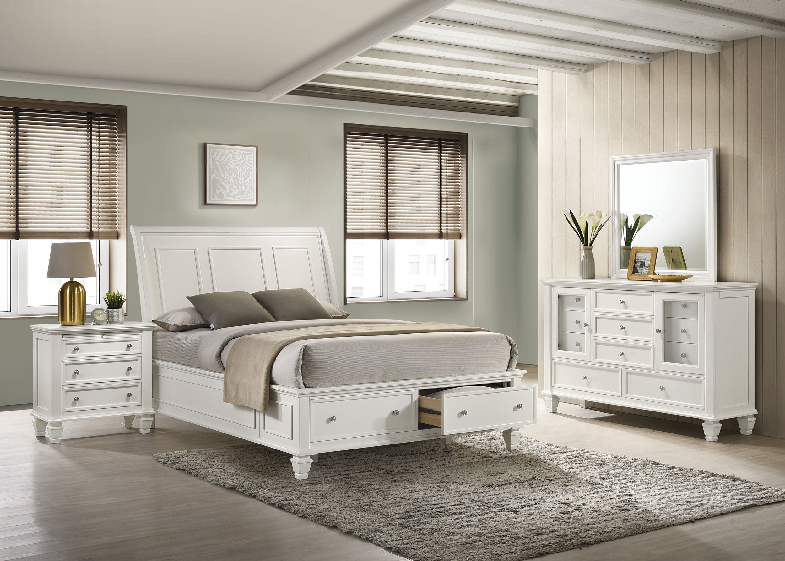 Sandy Beach California King Bedroom Set Black