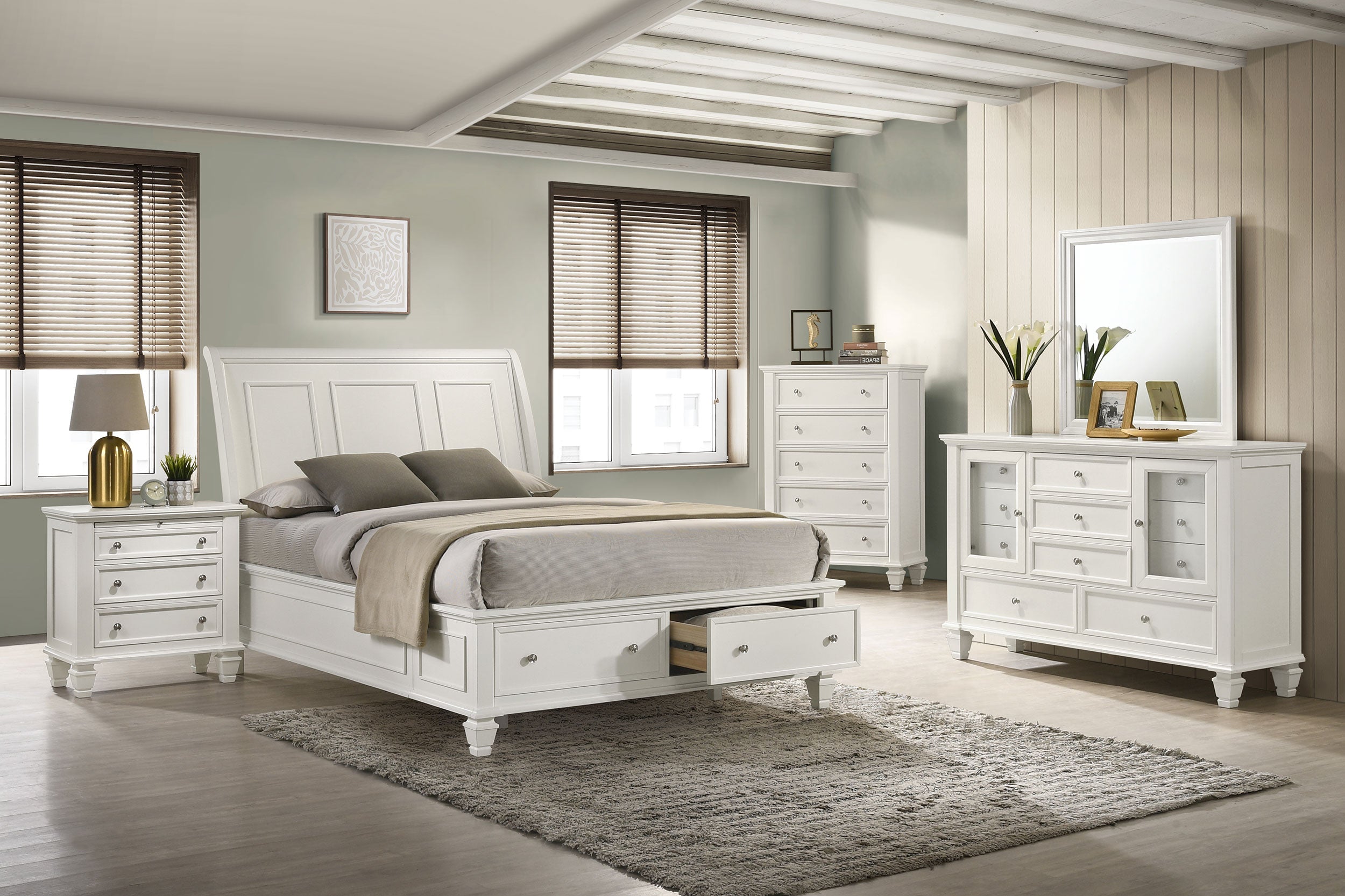 Sandy Beach California King Bedroom Set Black