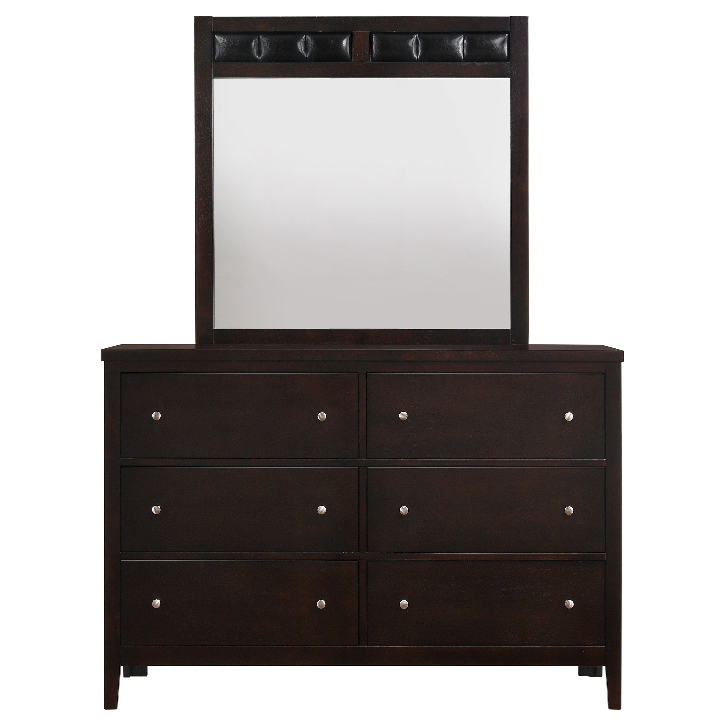 Carlton 6-drawer Dresser Cappuccino