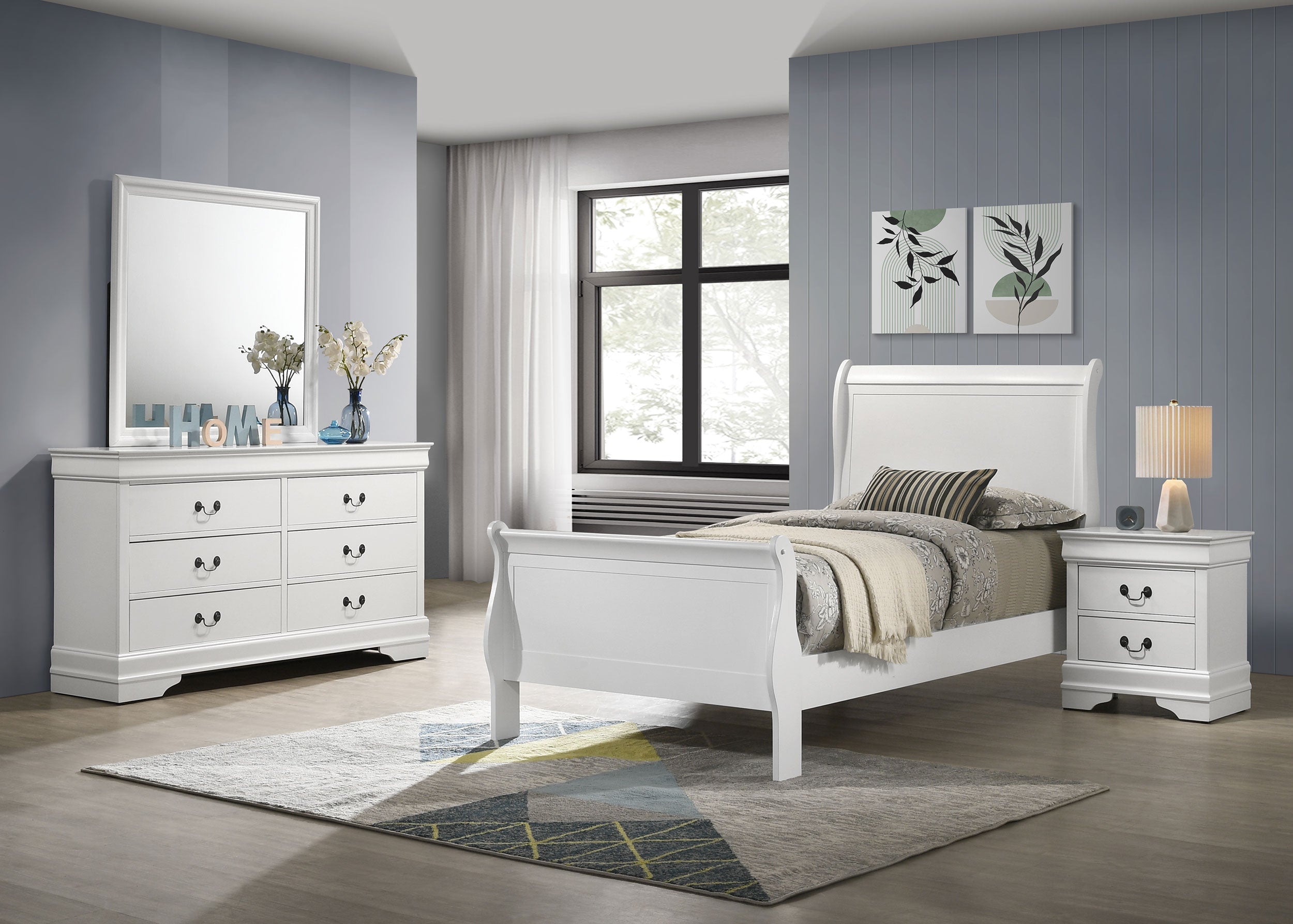 Louis Philippe Bedroom Set Cappuccino
