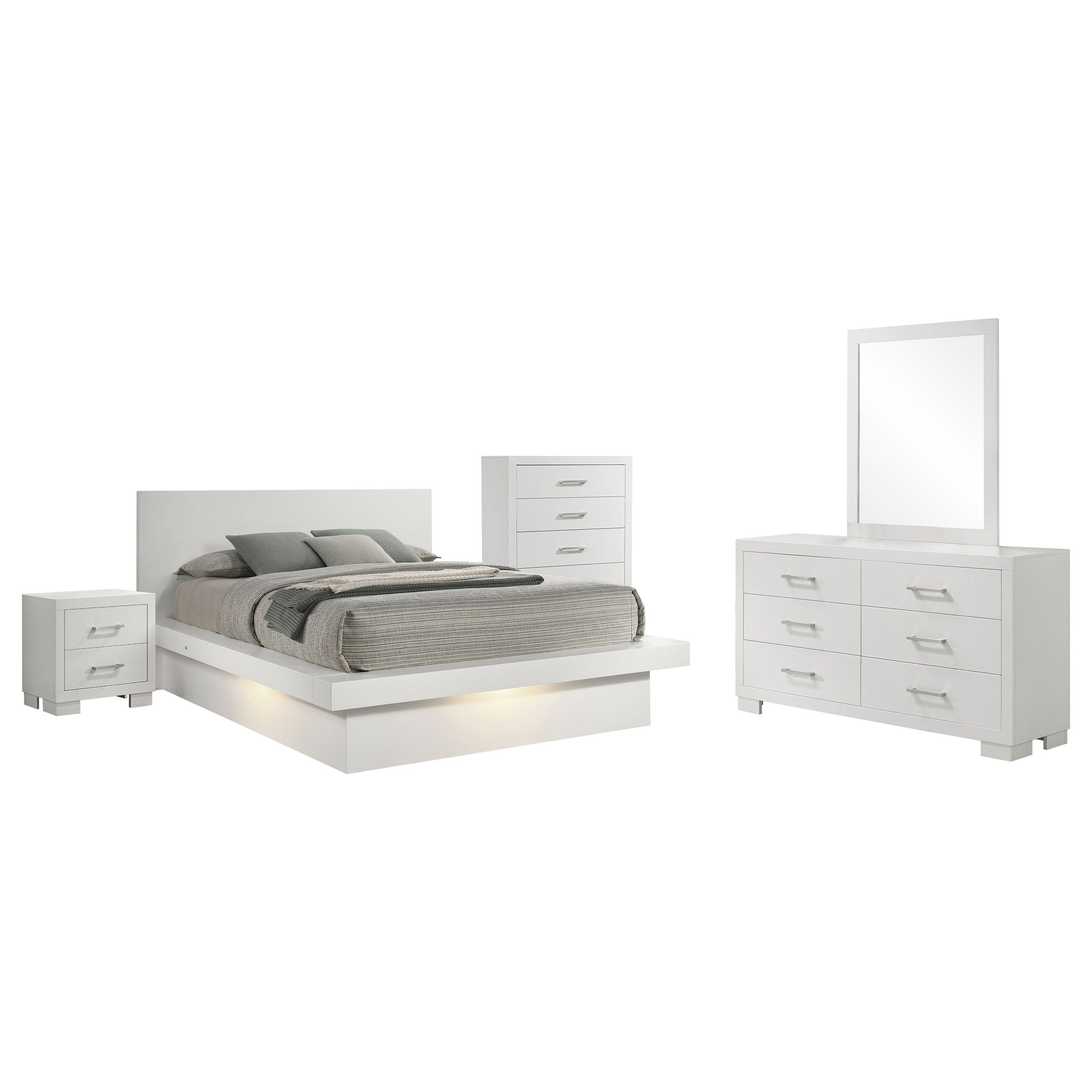 Jessica California King Bedroom Set Cappuccino