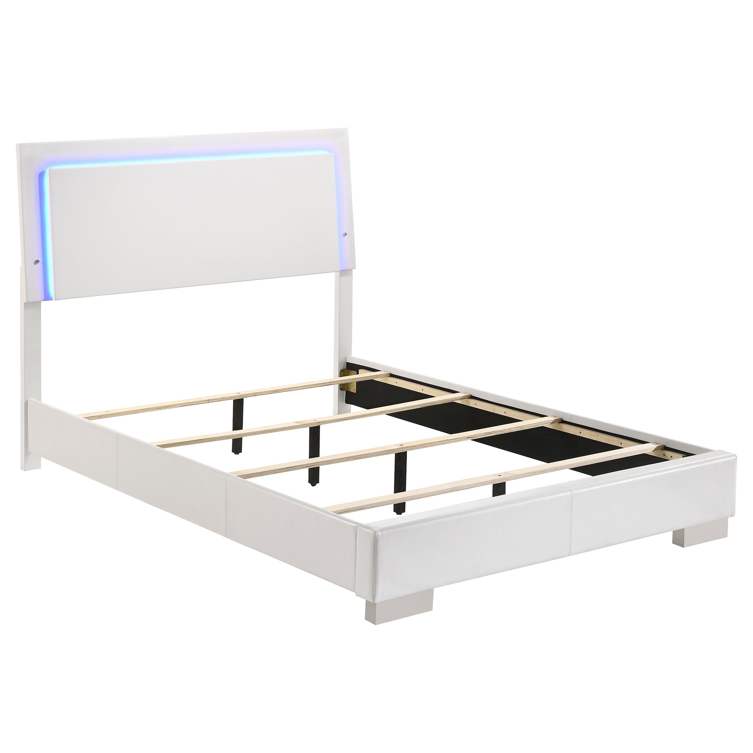 Felicity California King Bedroom Set White Gloss