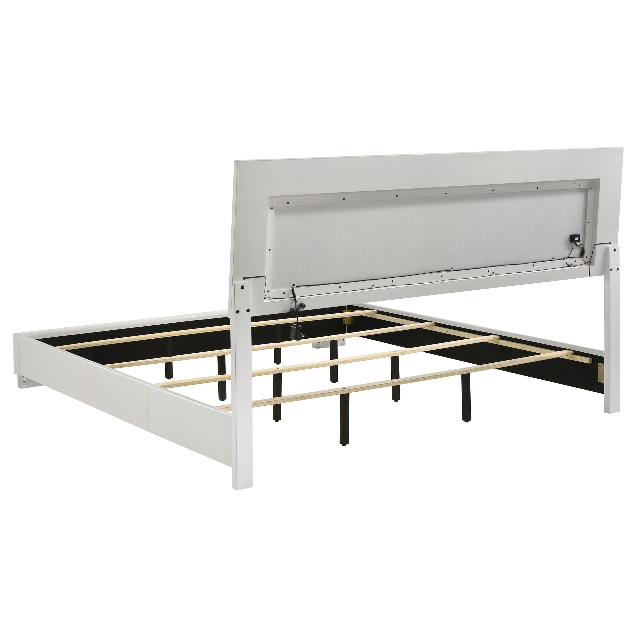 Felicity California King Bedroom Set White Gloss