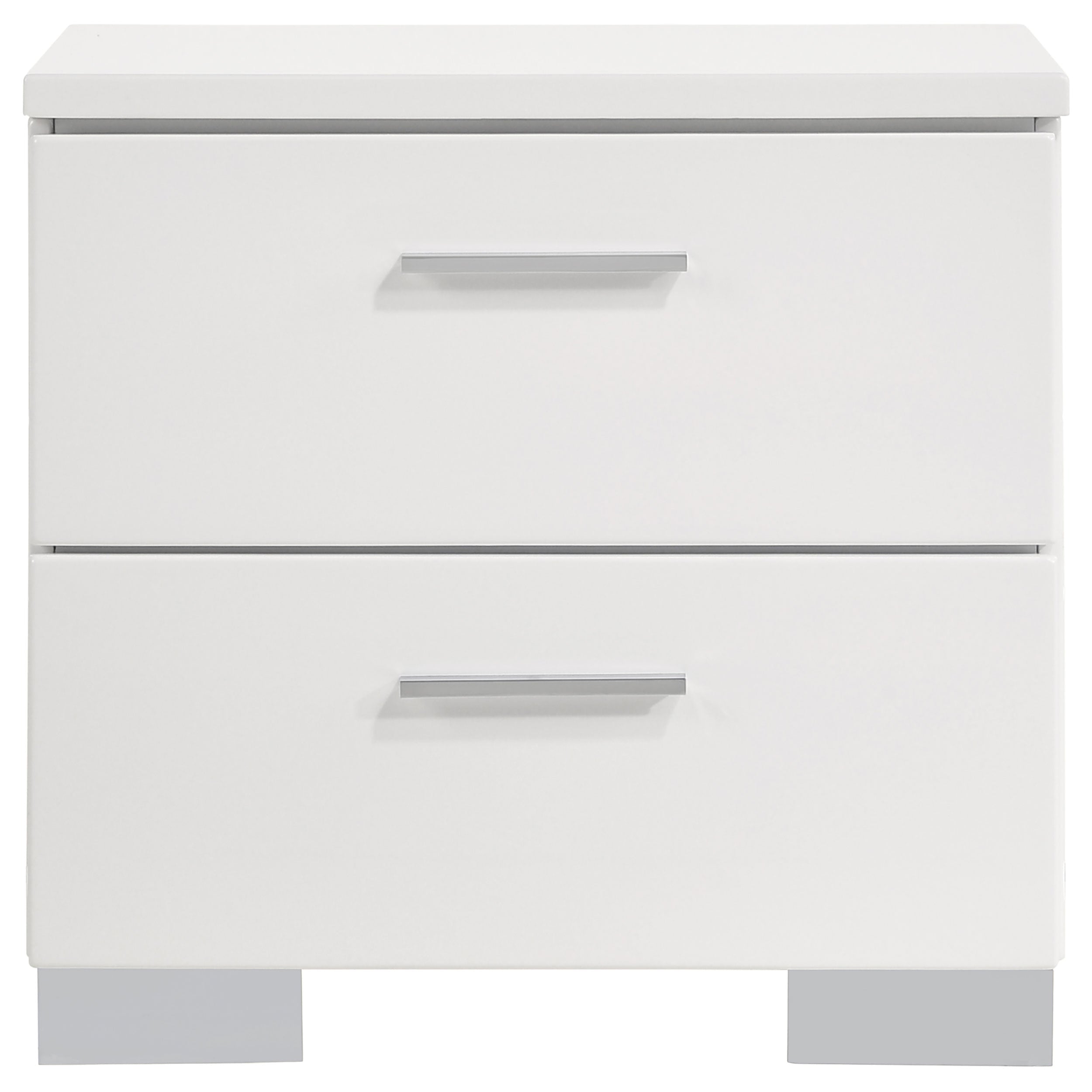 Felicity California King Bedroom Set White Gloss