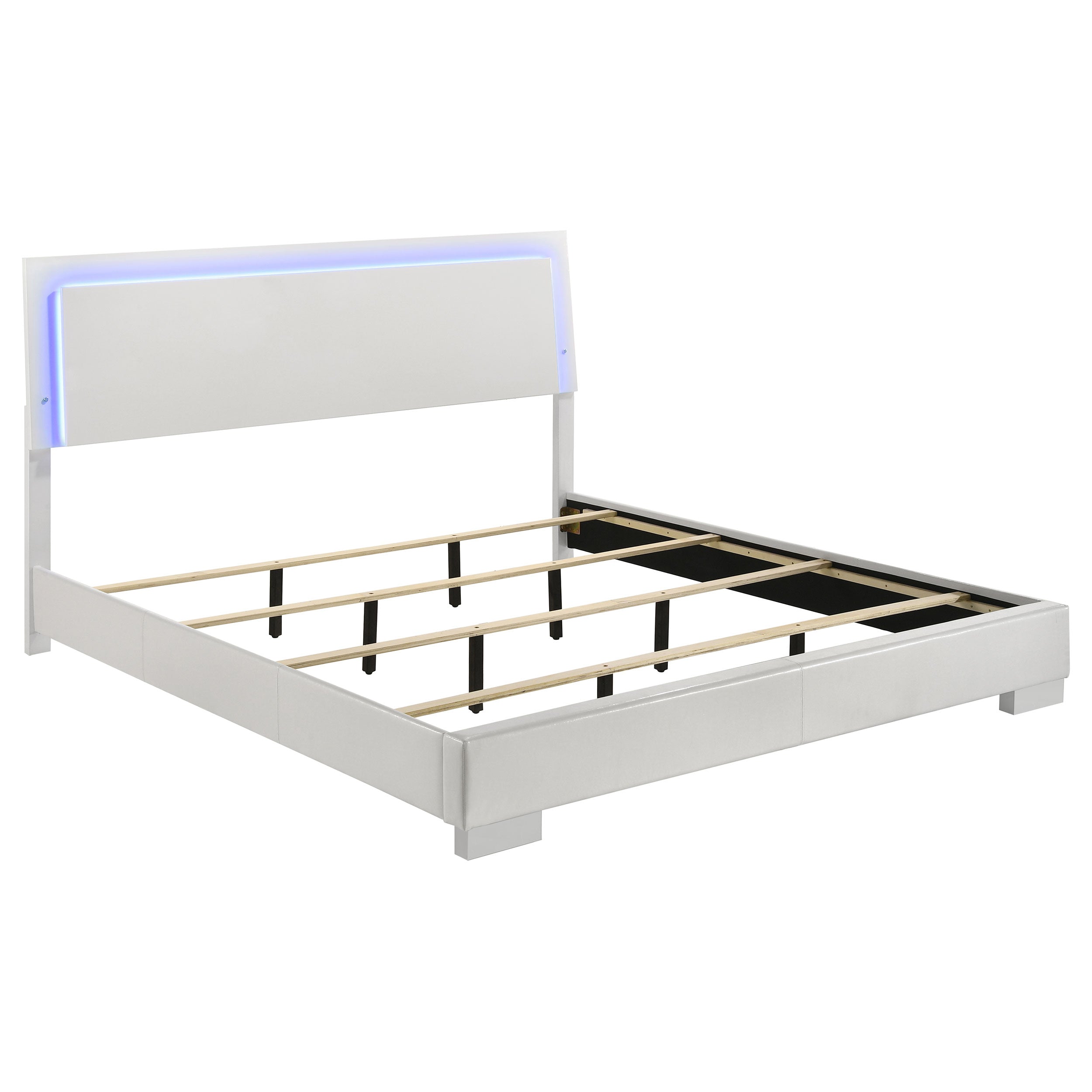 Felicity California King Bedroom Set White Gloss