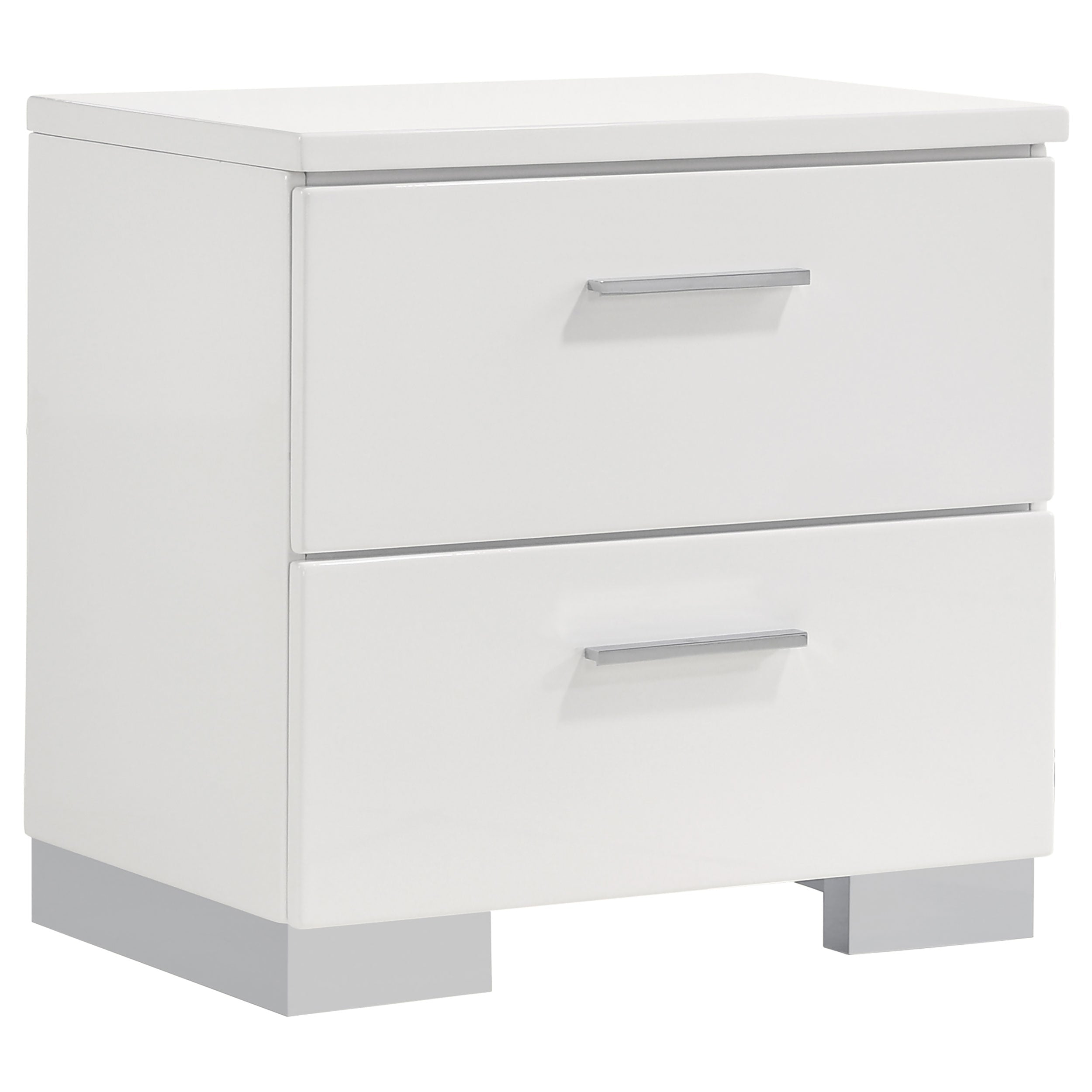 Felicity California King Bedroom Set White Gloss