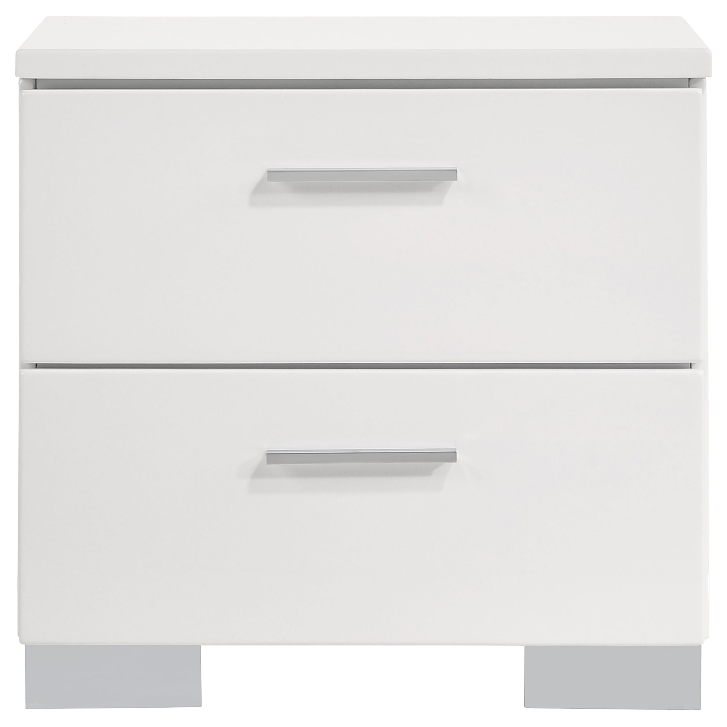 Felicity California King Bedroom Set White Gloss
