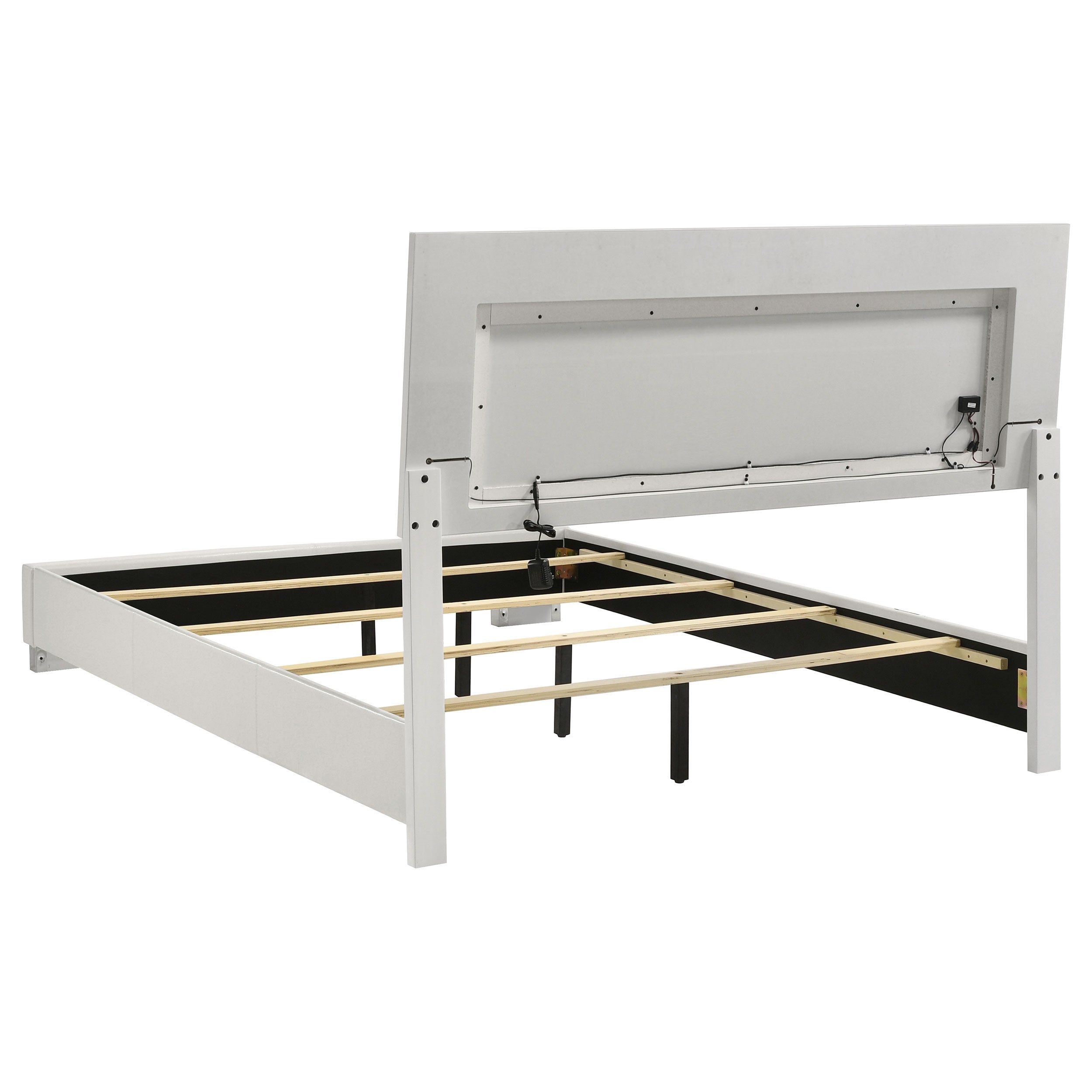 Felicity California King Bedroom Set White Gloss