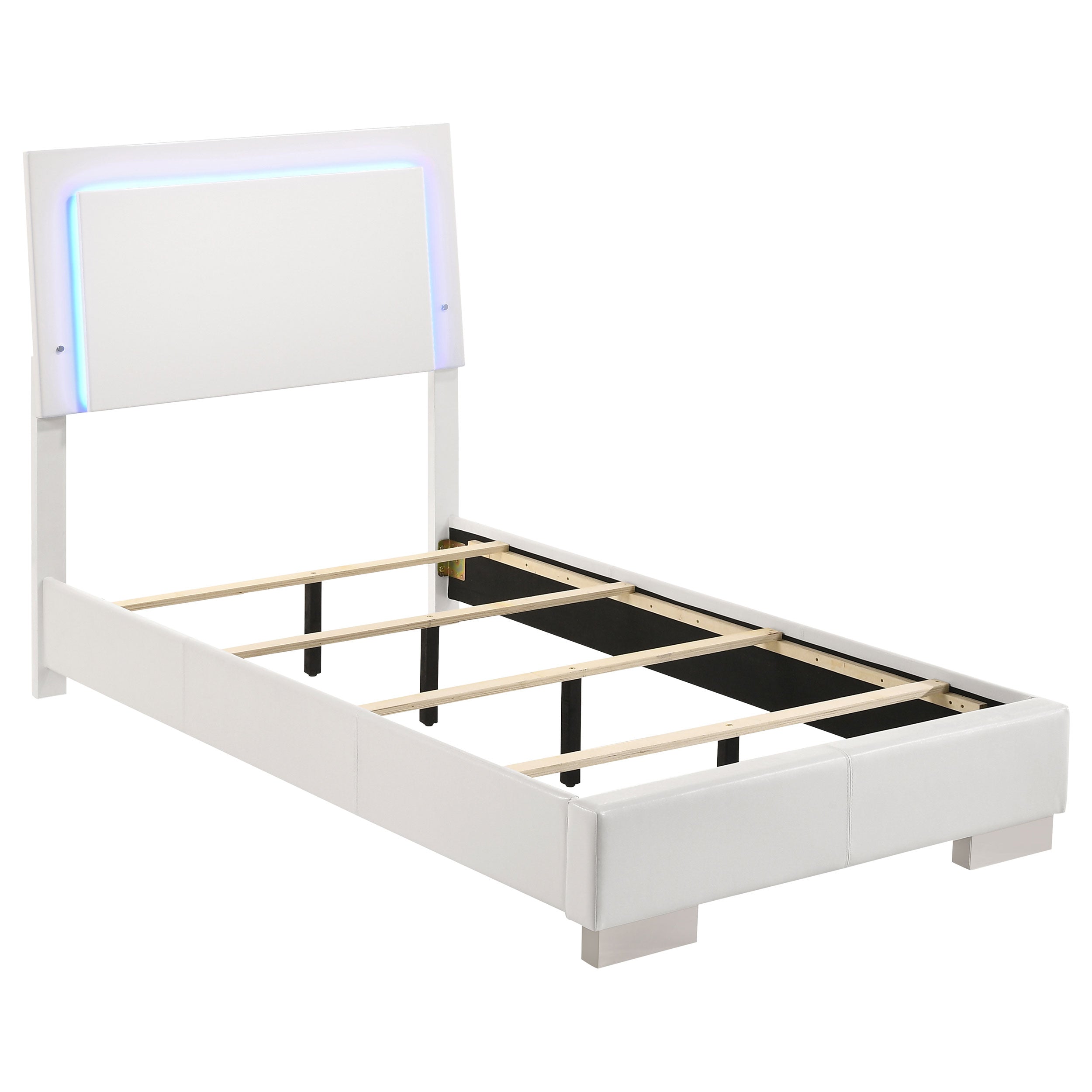 Felicity California King Bedroom Set White Gloss