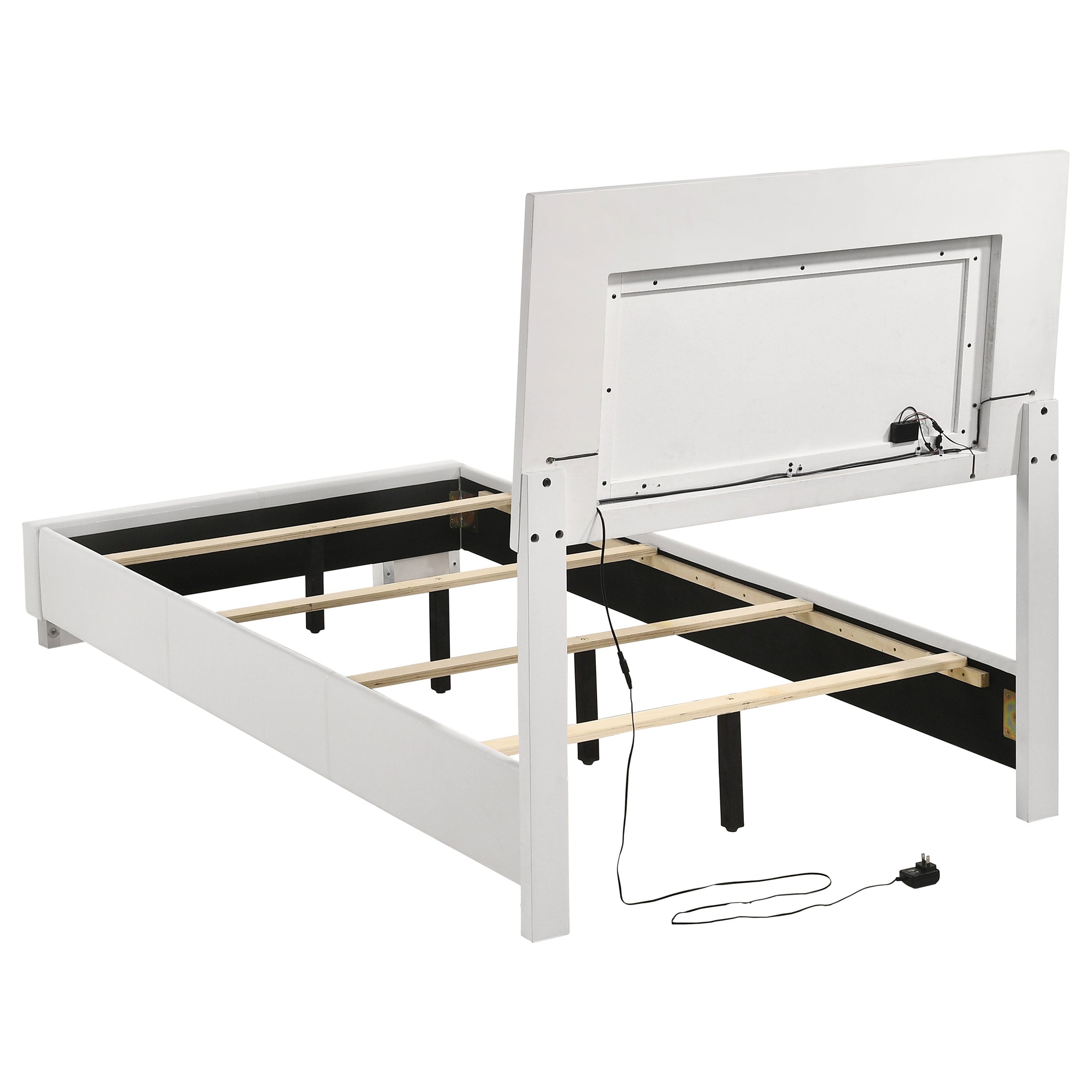 Felicity California King Bedroom Set White Gloss