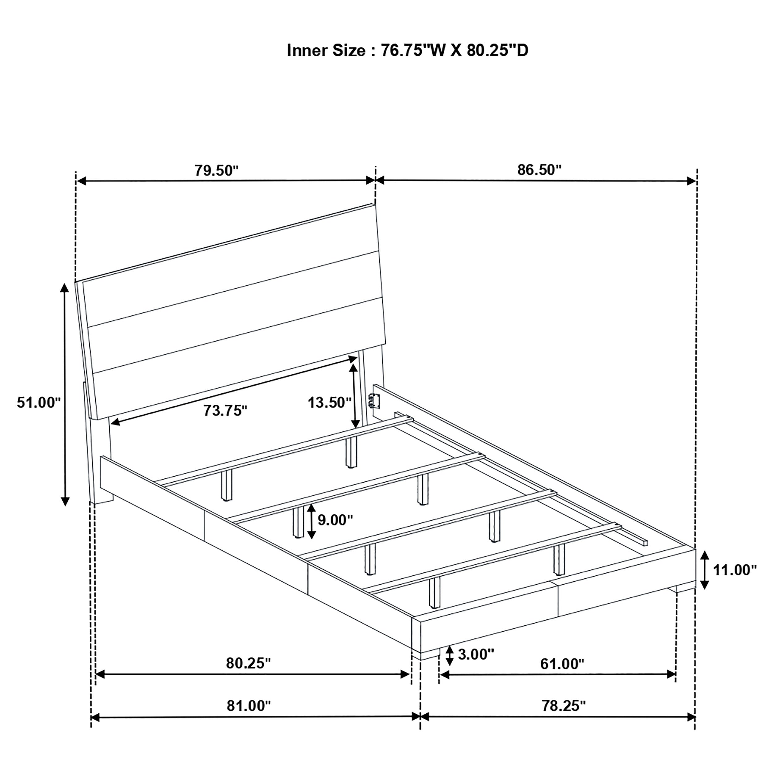 Felicity Wood Panel Bed White High Gloss