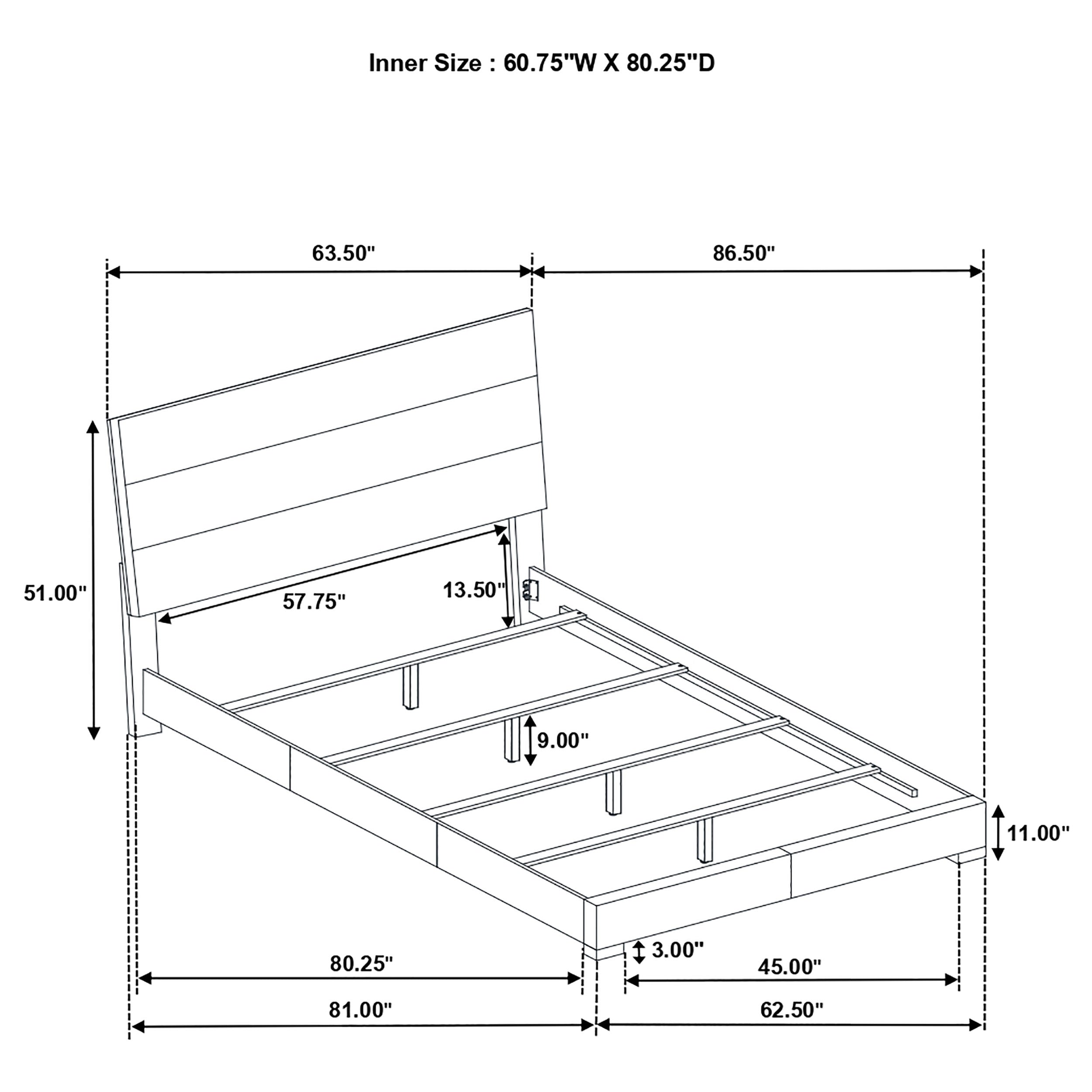 Felicity Wood Panel Bed White High Gloss