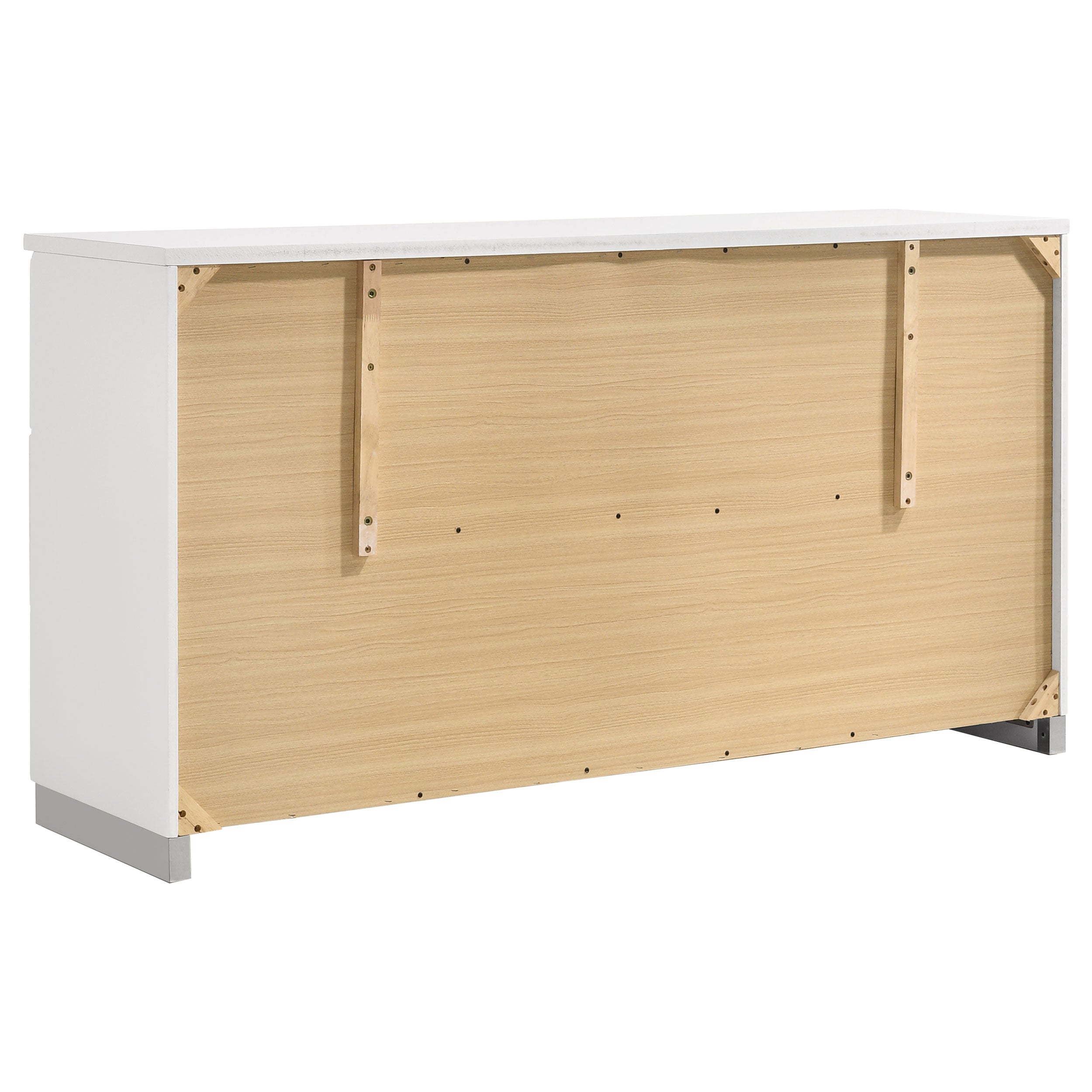 Felicity California King Bedroom Set White Gloss