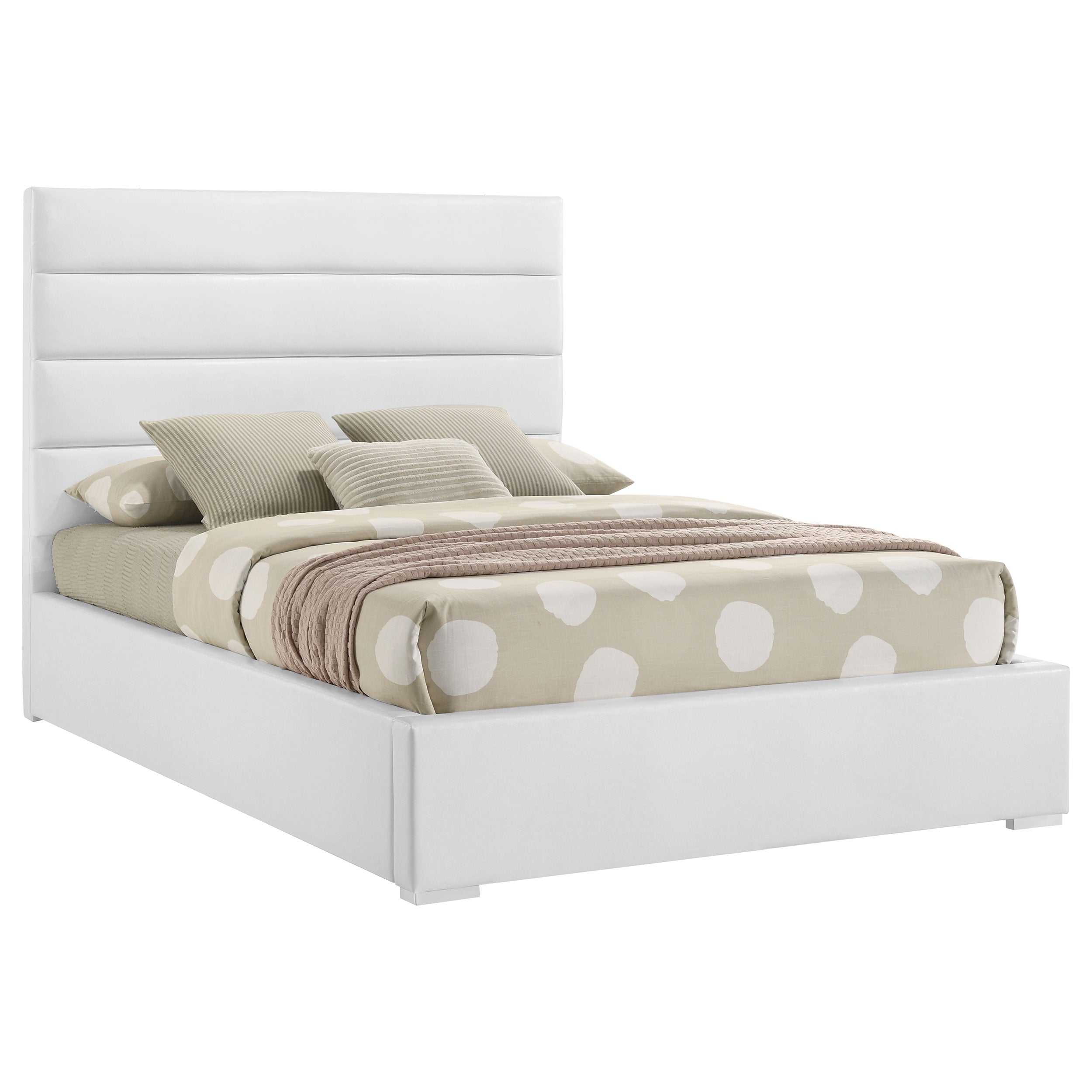 Felicity 53-inch Upholstered Platform Bed White