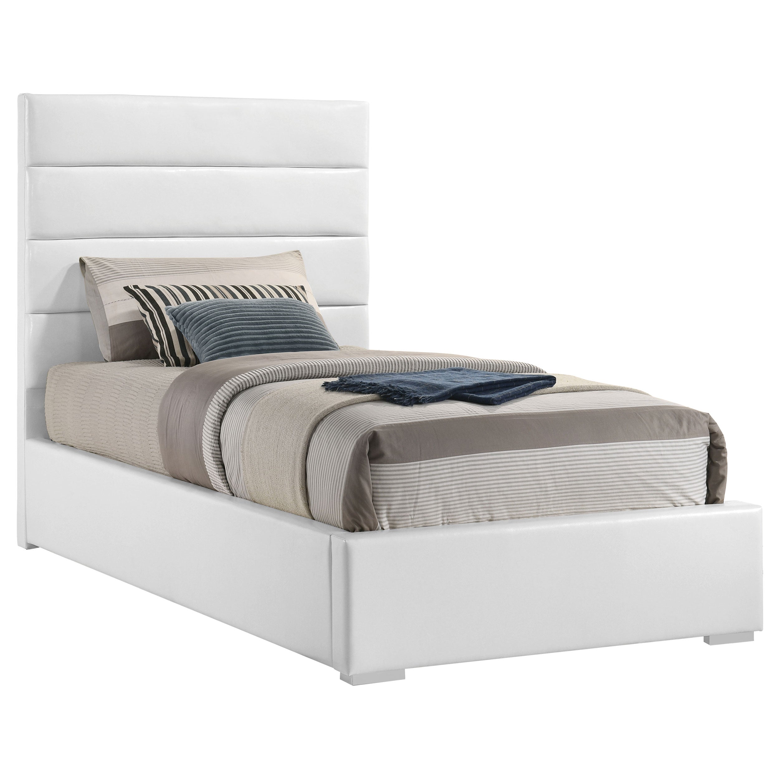 Felicity 53-inch Upholstered Bed White