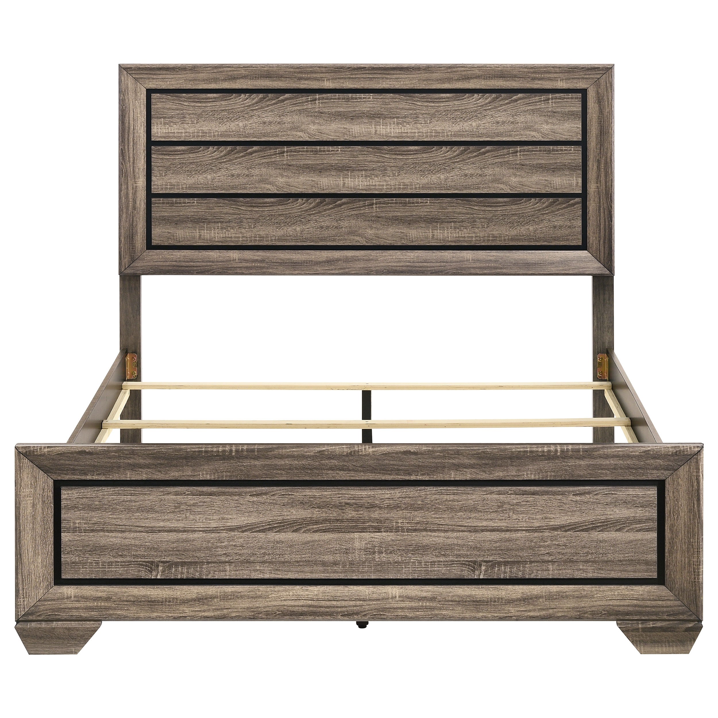 Kauffman Wood California King Panel Bed Dark Cocoa