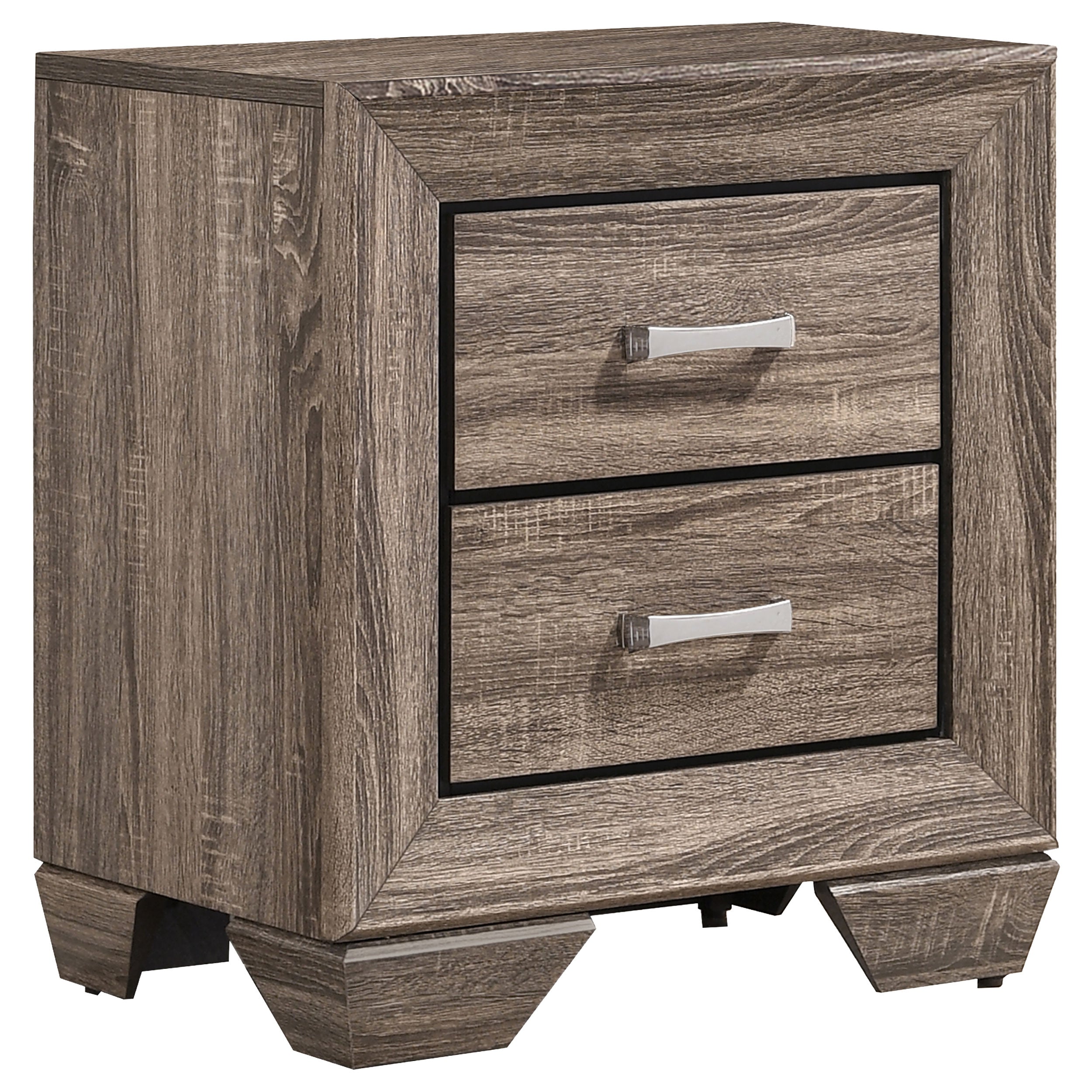 Kauffman 2-drawer Nightstand Dark Cocoa