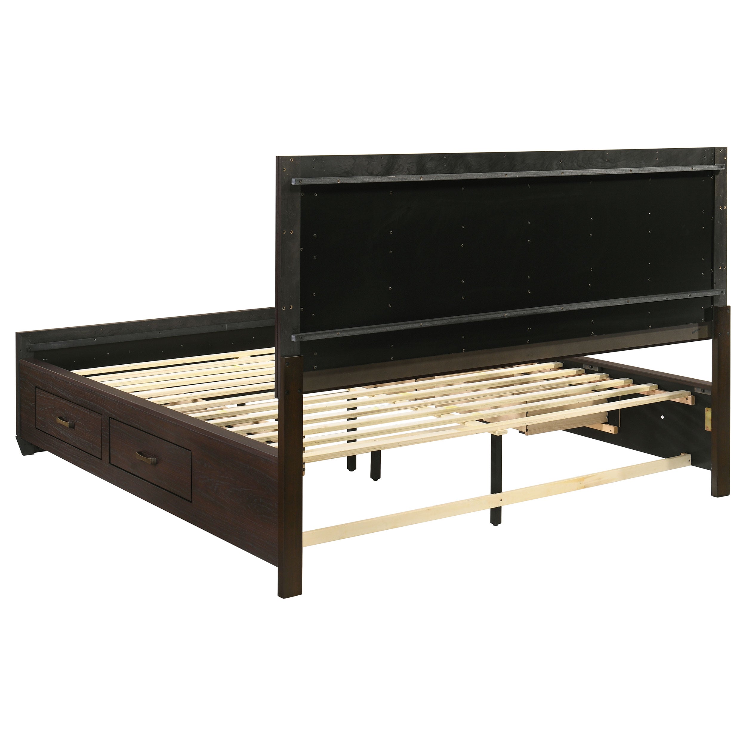 Kauffman California King Bedroom Set Dark Cocoa