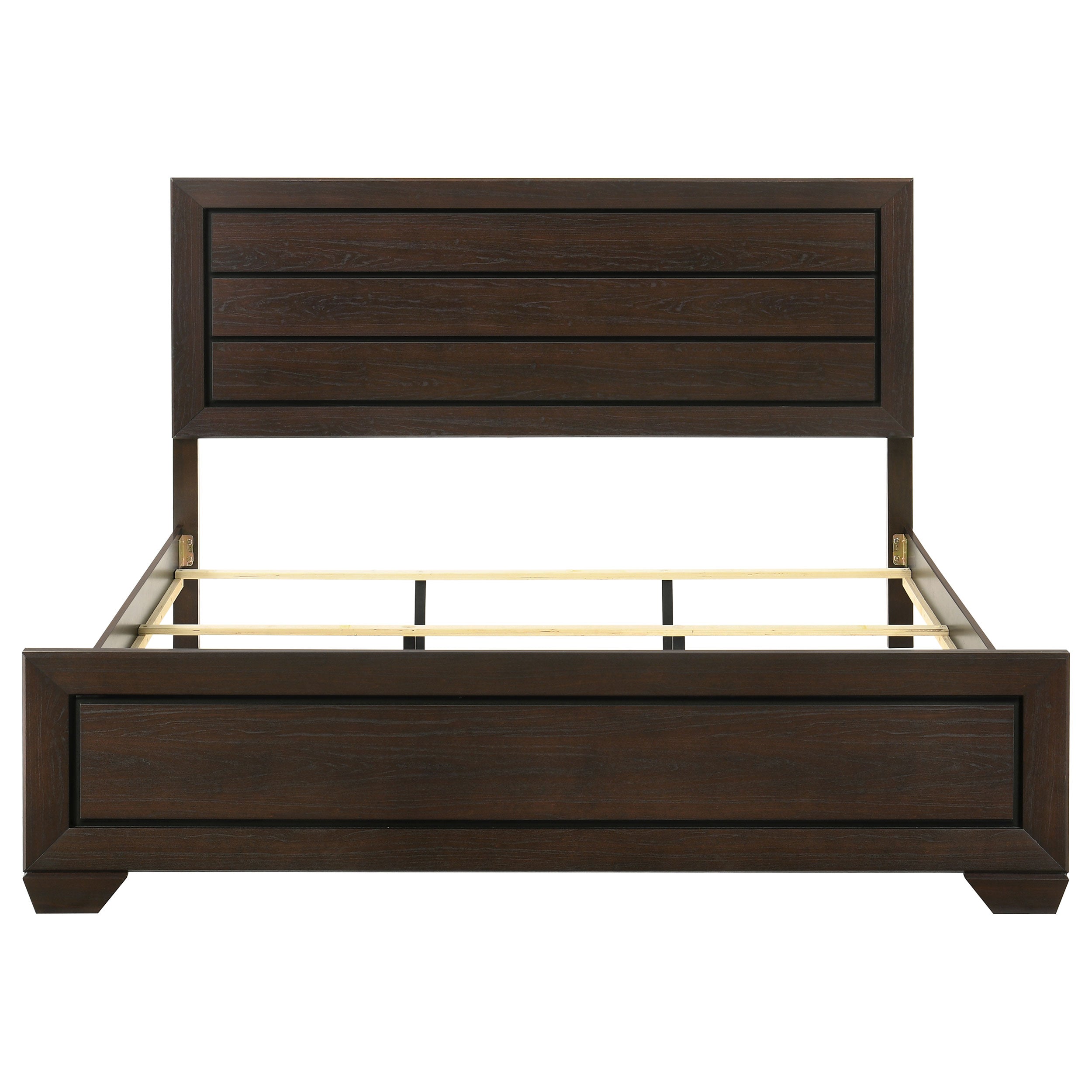 Kauffman Wood California King Panel Bed Dark Cocoa
