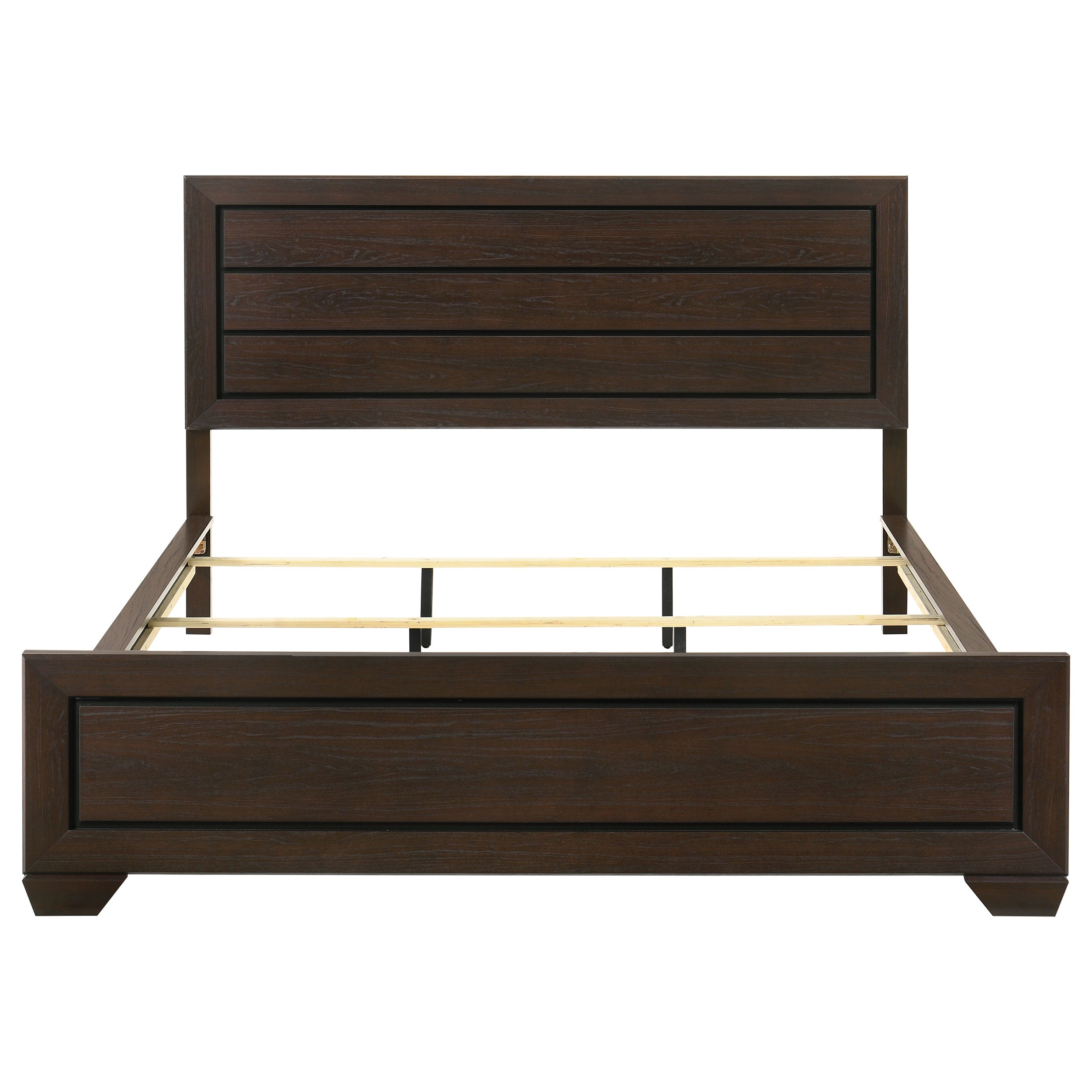 Kauffman Wood California King Panel Bed Dark Cocoa