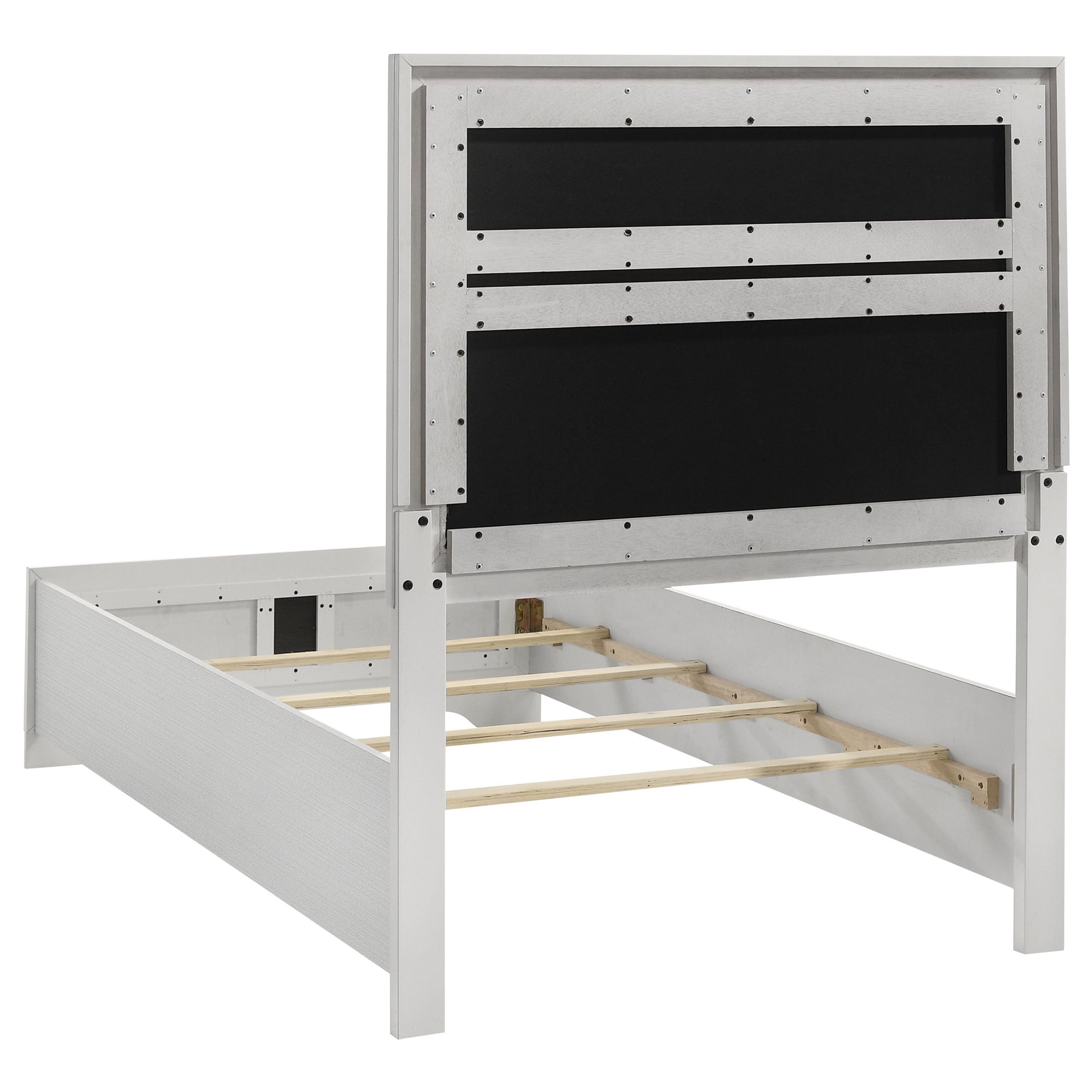 Miranda 51-inch Wood California King Storage Panel Bed Black