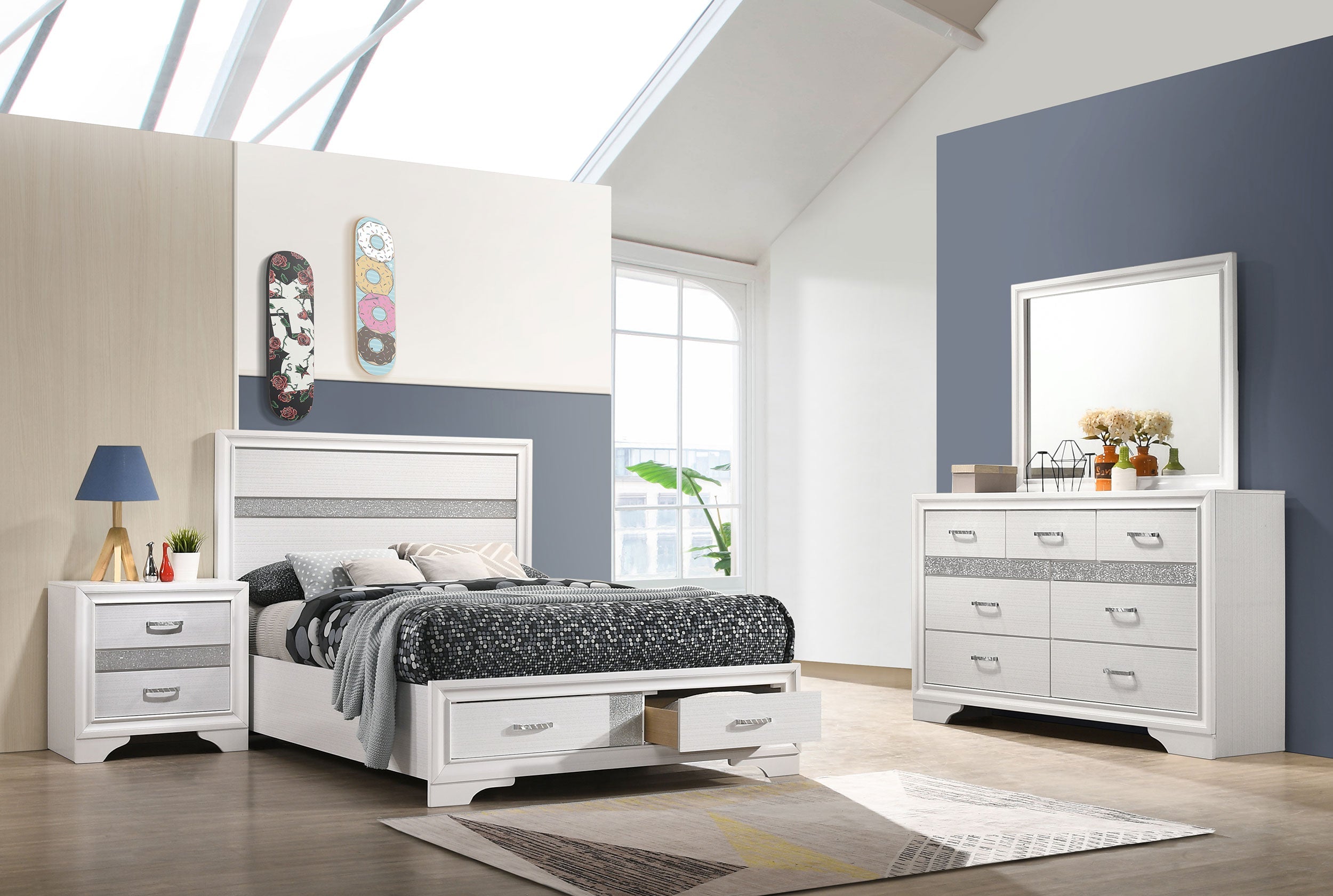 Miranda California King Bedroom Set Black