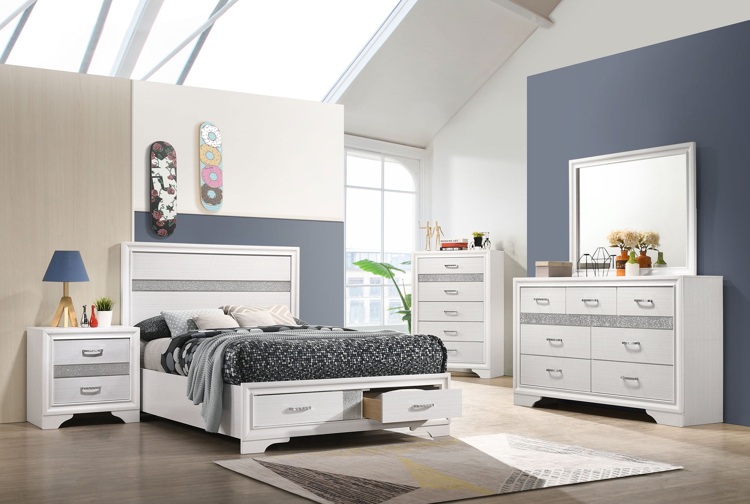 Miranda California King Bedroom Set Black