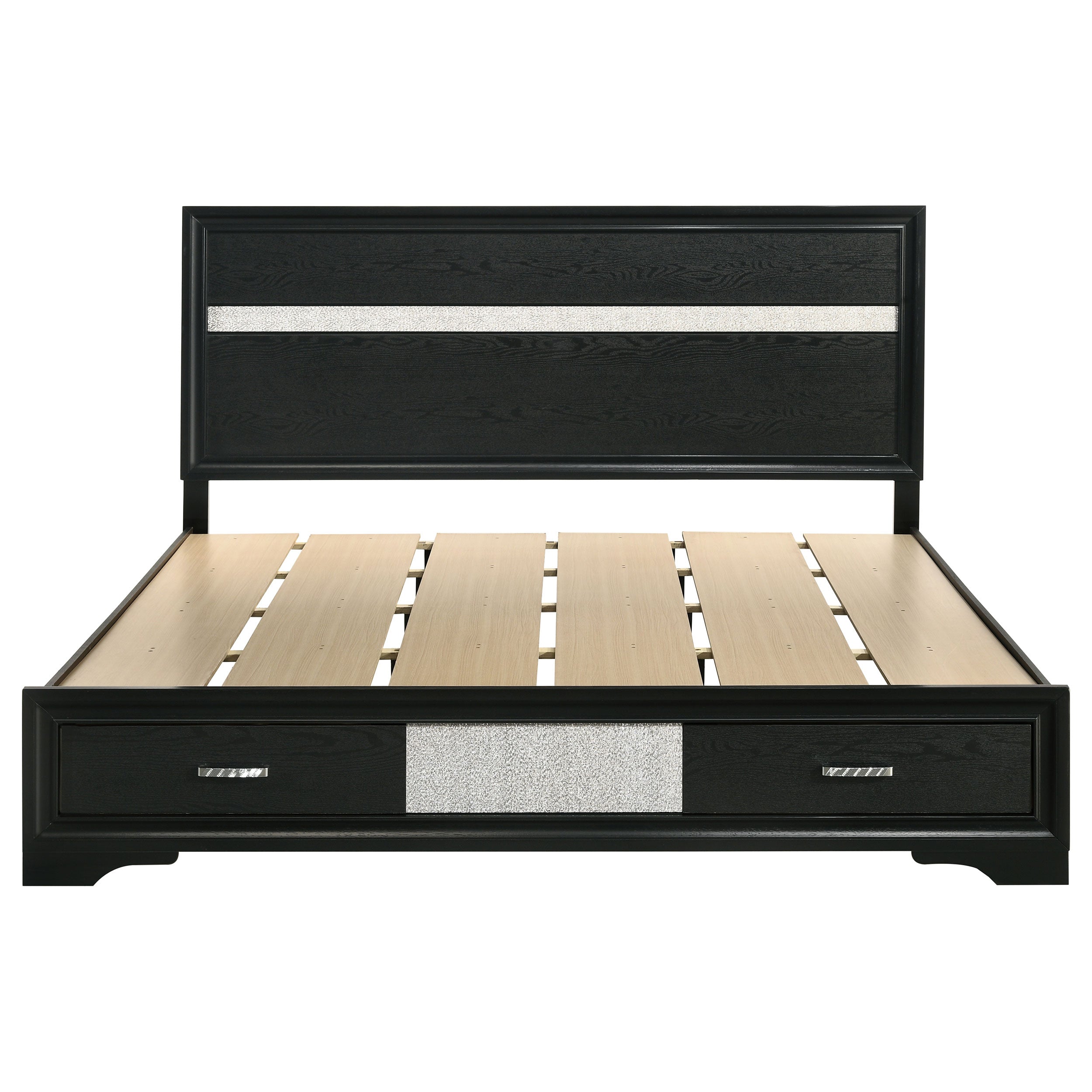 Miranda 2-drawer Storage Bed Black