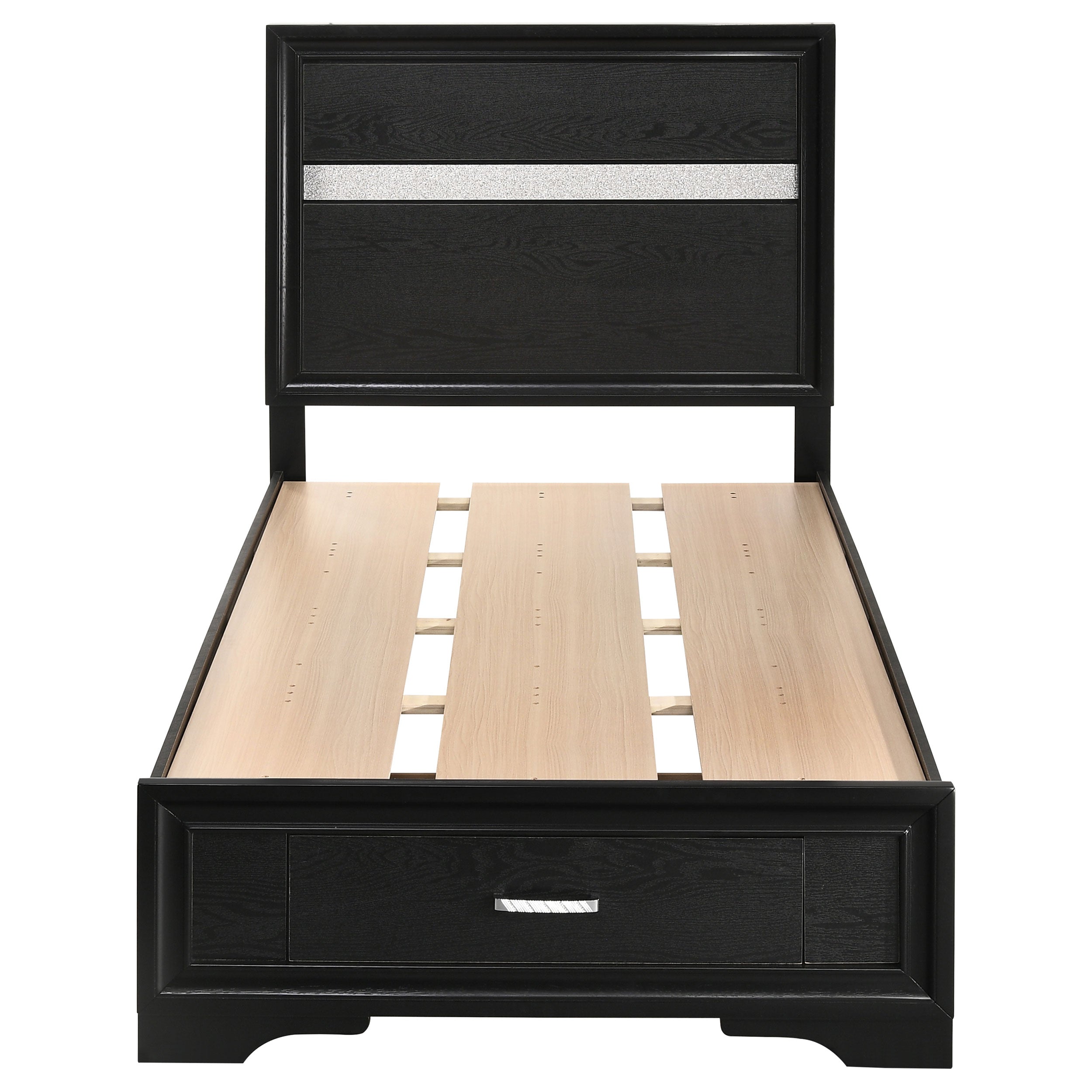 Miranda 2-drawer Storage Bed Black