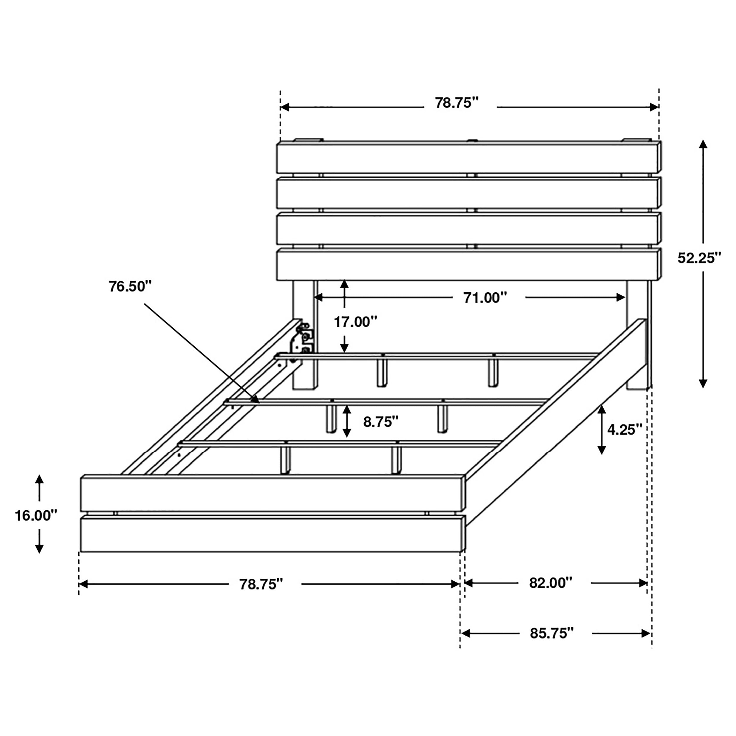 Brantford Panel Bed Barrel Oak