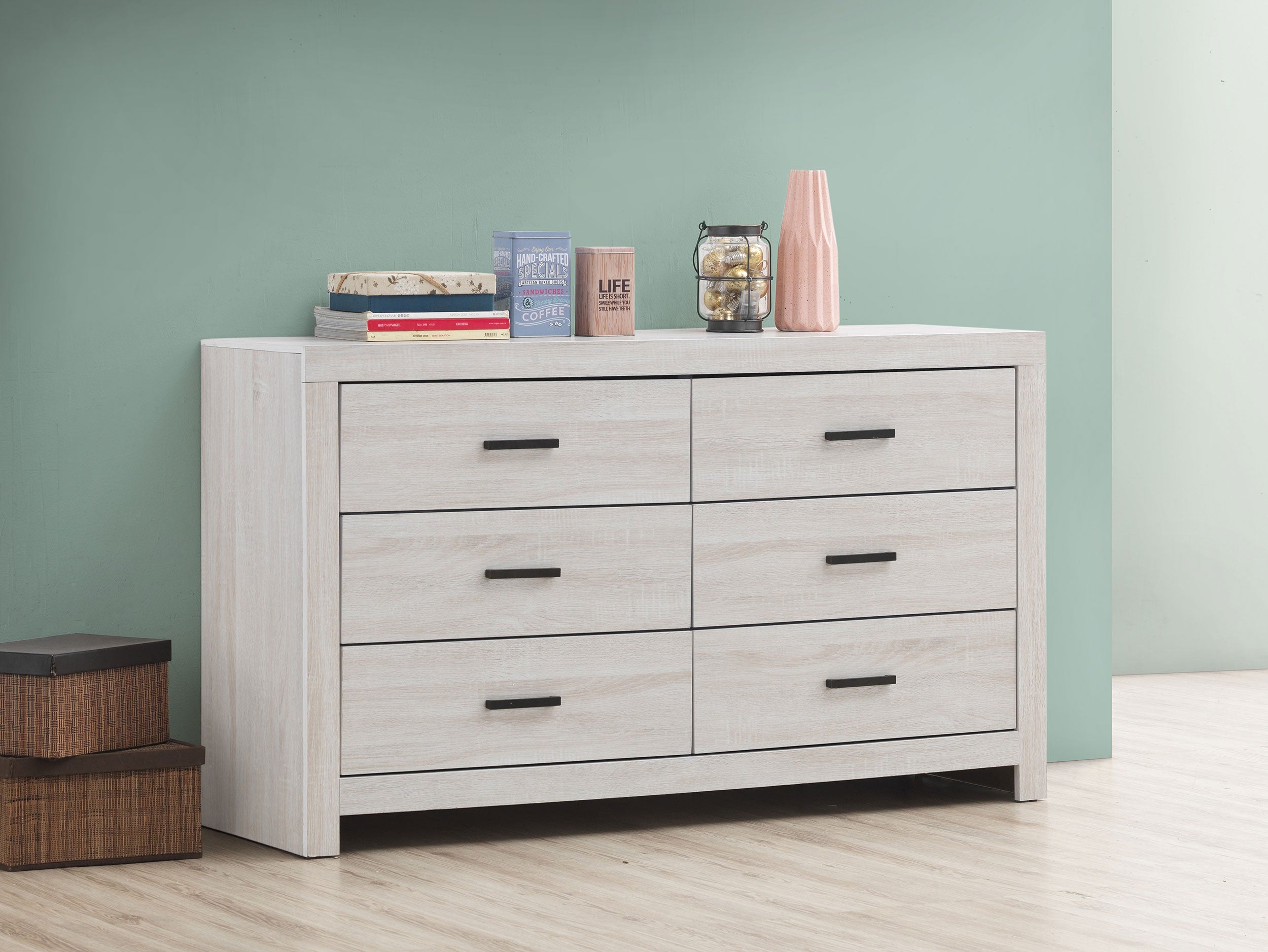 Brantford 6-drawer Dresser Barrel Oak