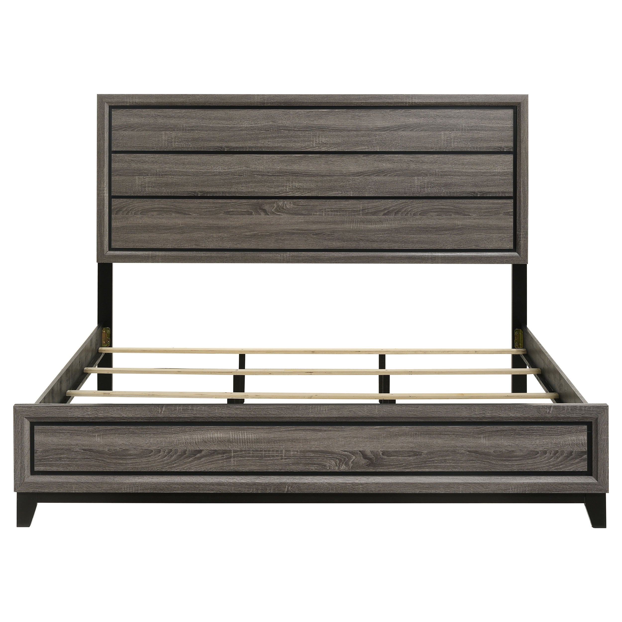 Watson Wood California King Panel Bed Grey Oak