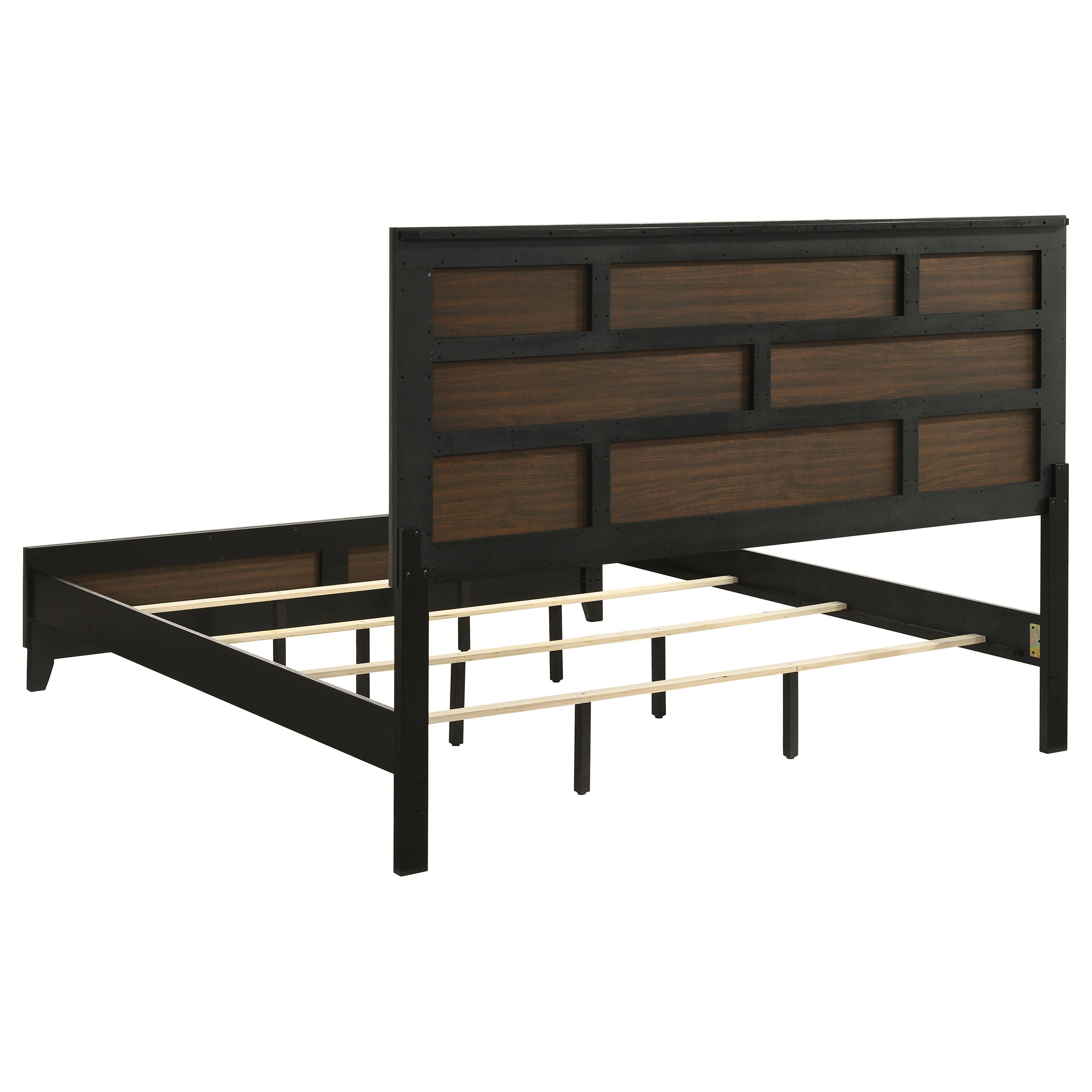 Watson Wood California King Panel Bed Grey Oak