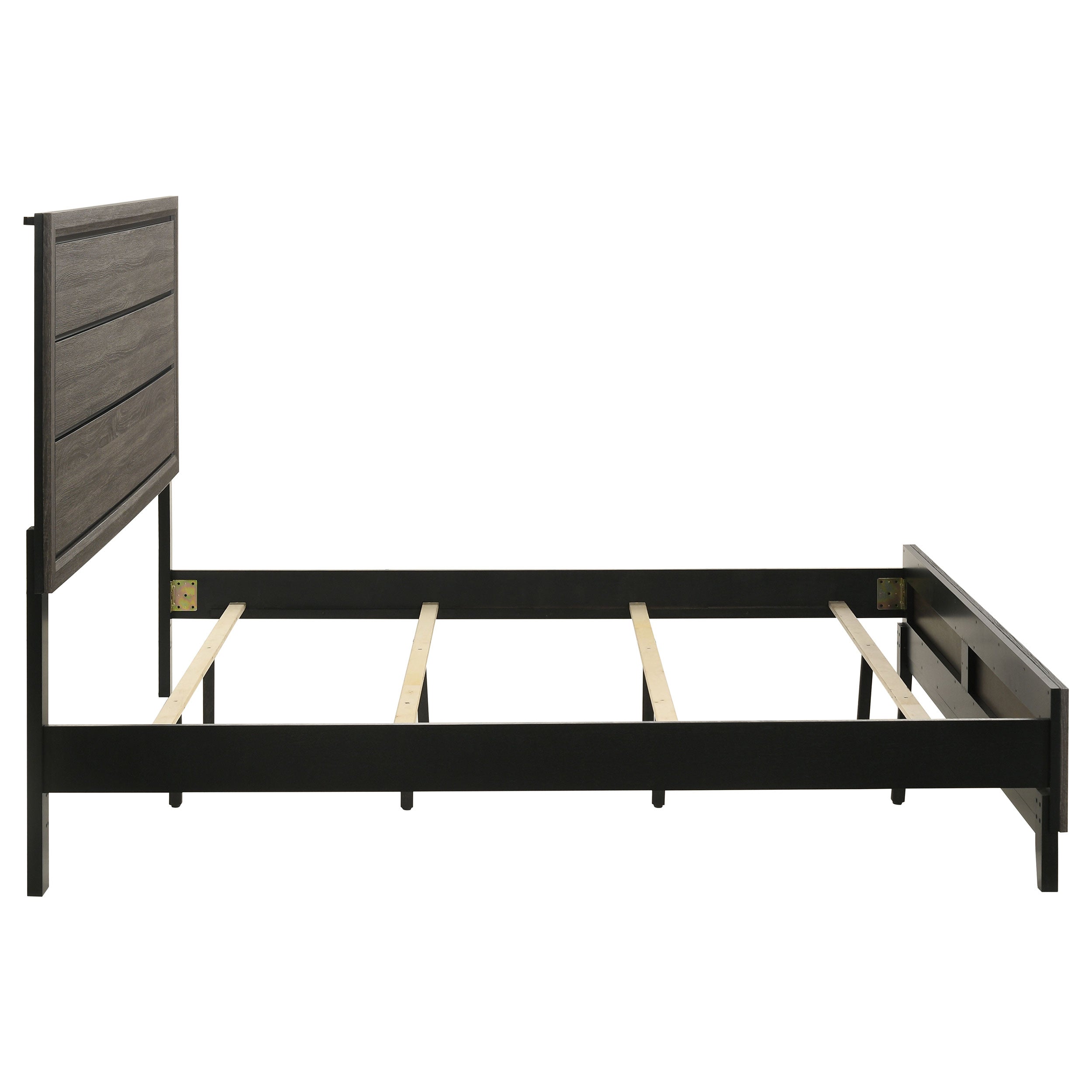 Watson Wood California King Panel Bed Grey Oak