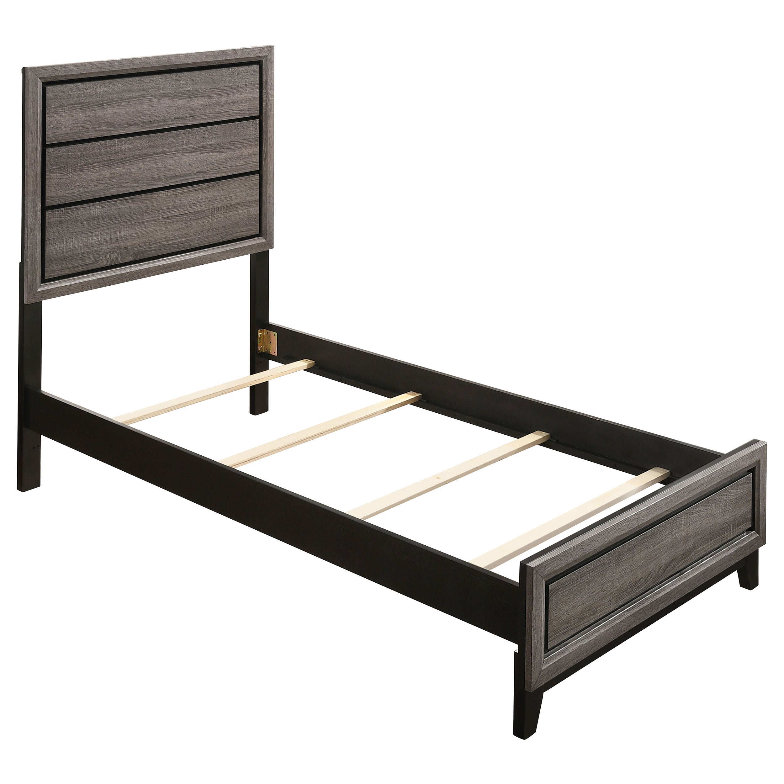 Watson Wood California King Panel Bed Grey Oak