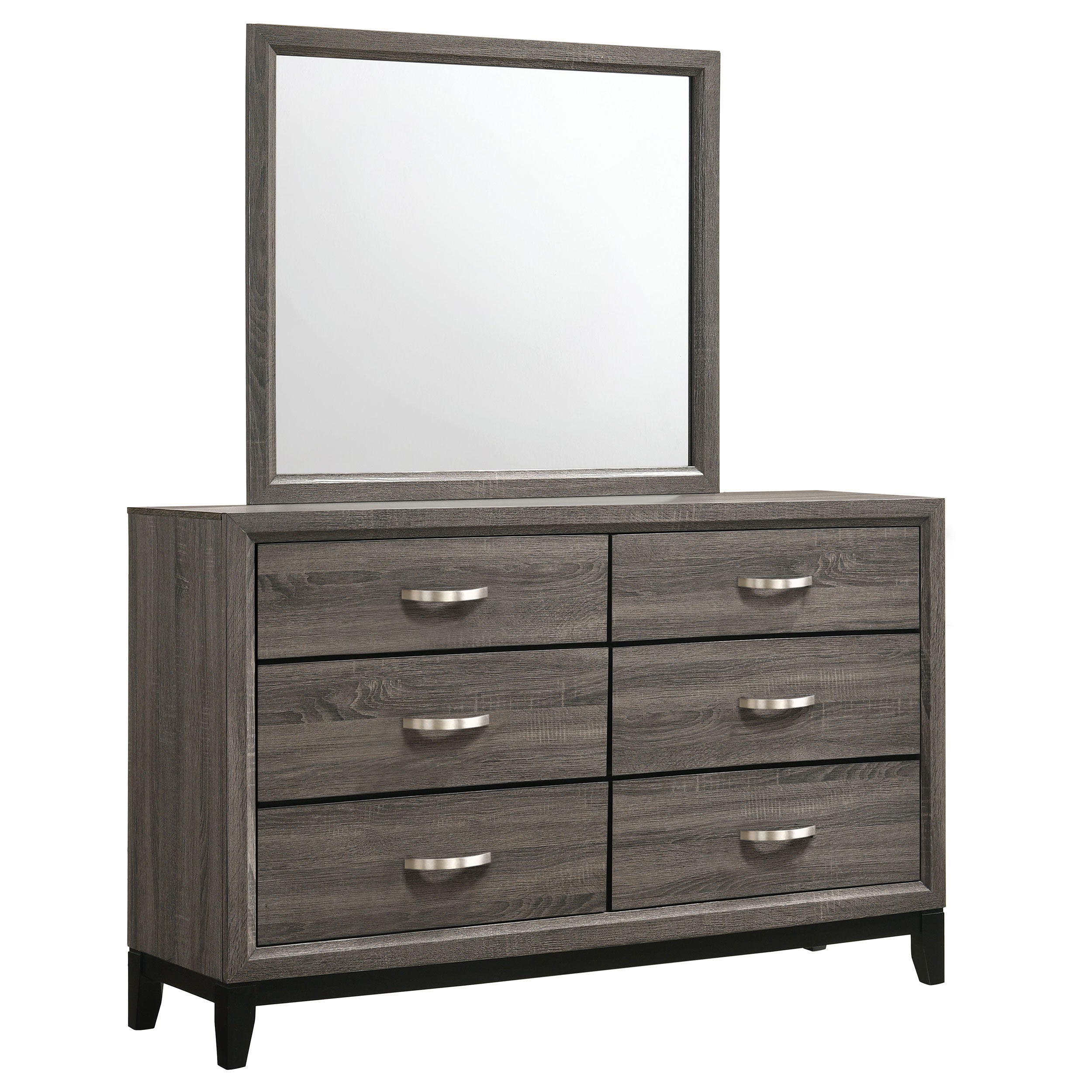 Watson 6-drawer Dresser Grey Oak
