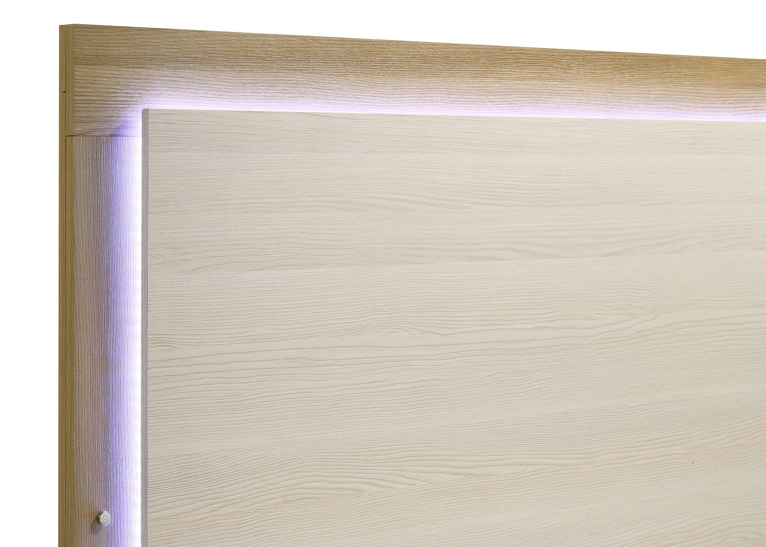 Hyland Panel Bed LED Headboard Natural