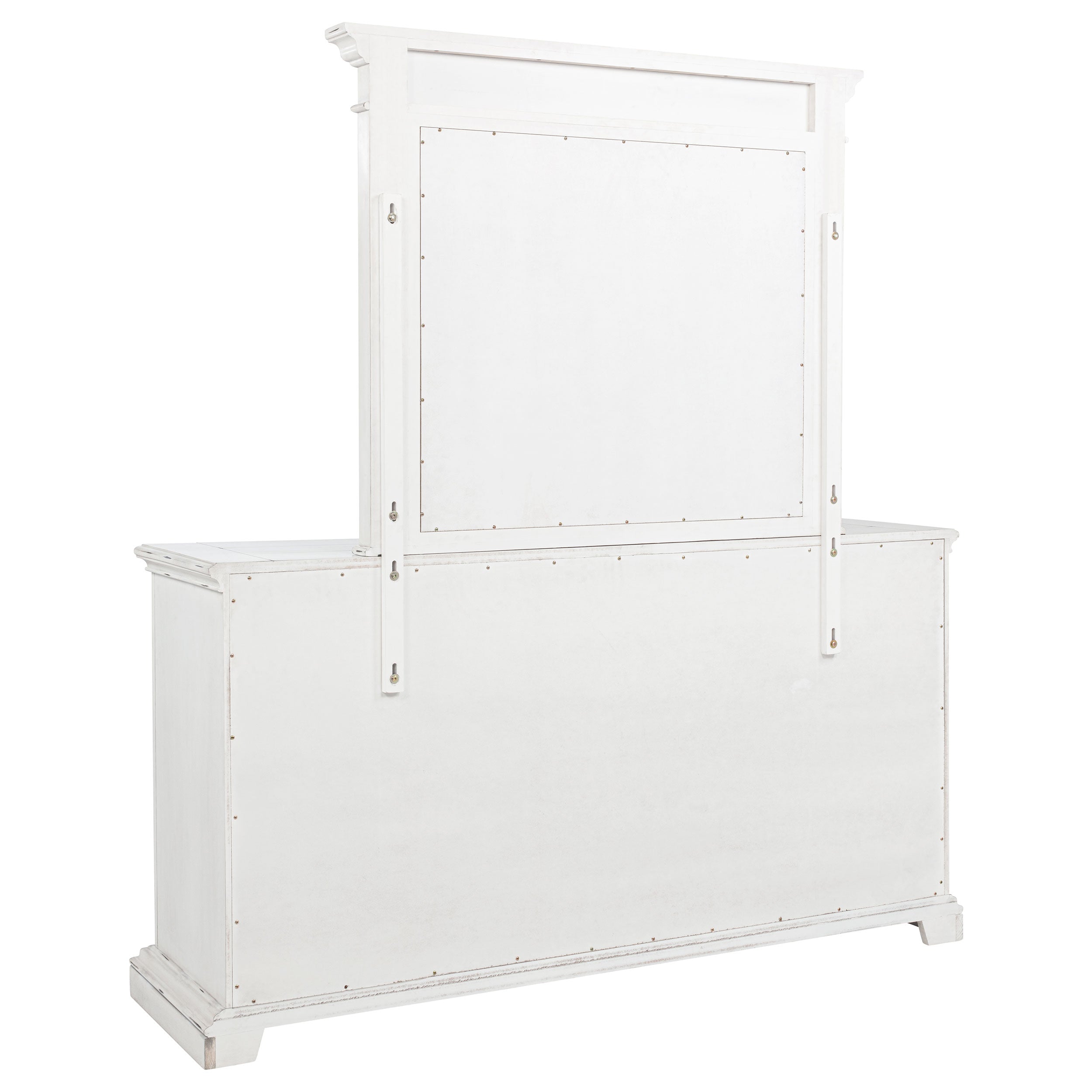 McKinney 6-drawer Bedroom Dresser with Mirror Vintage White