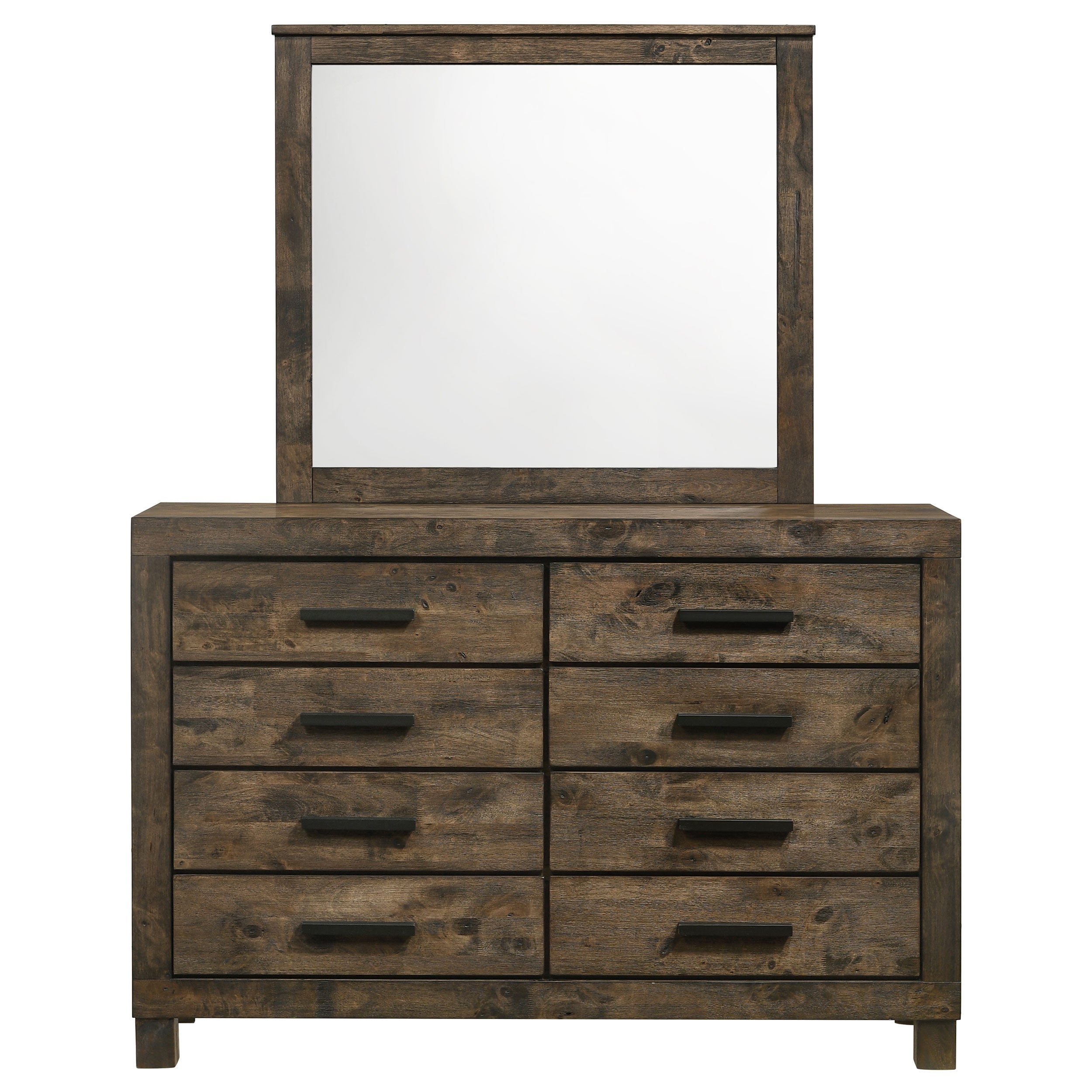 Woodmont 8-drawer Dresser Rustic Golden Brown
