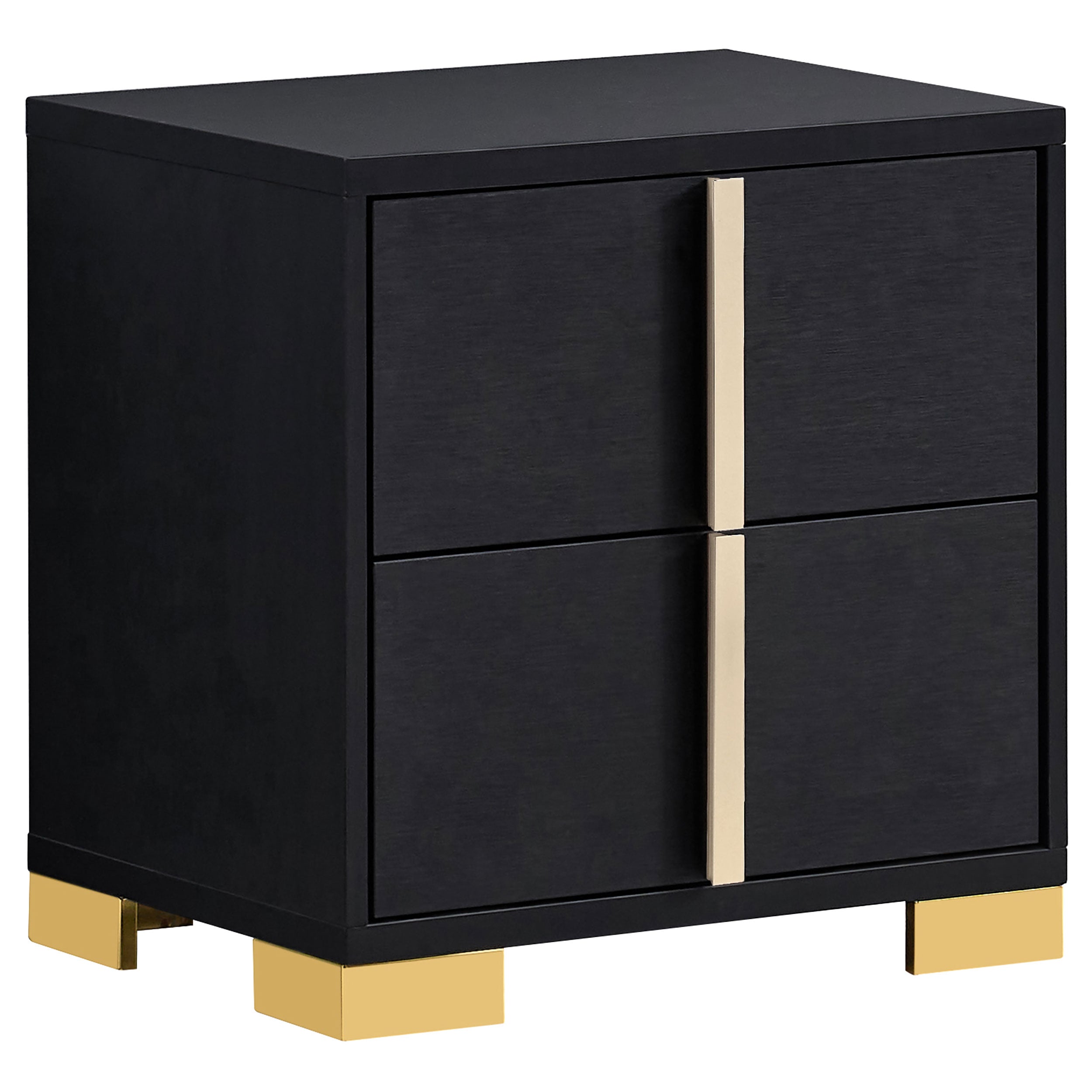 Marceline Bedroom Set with LED Headboard Black