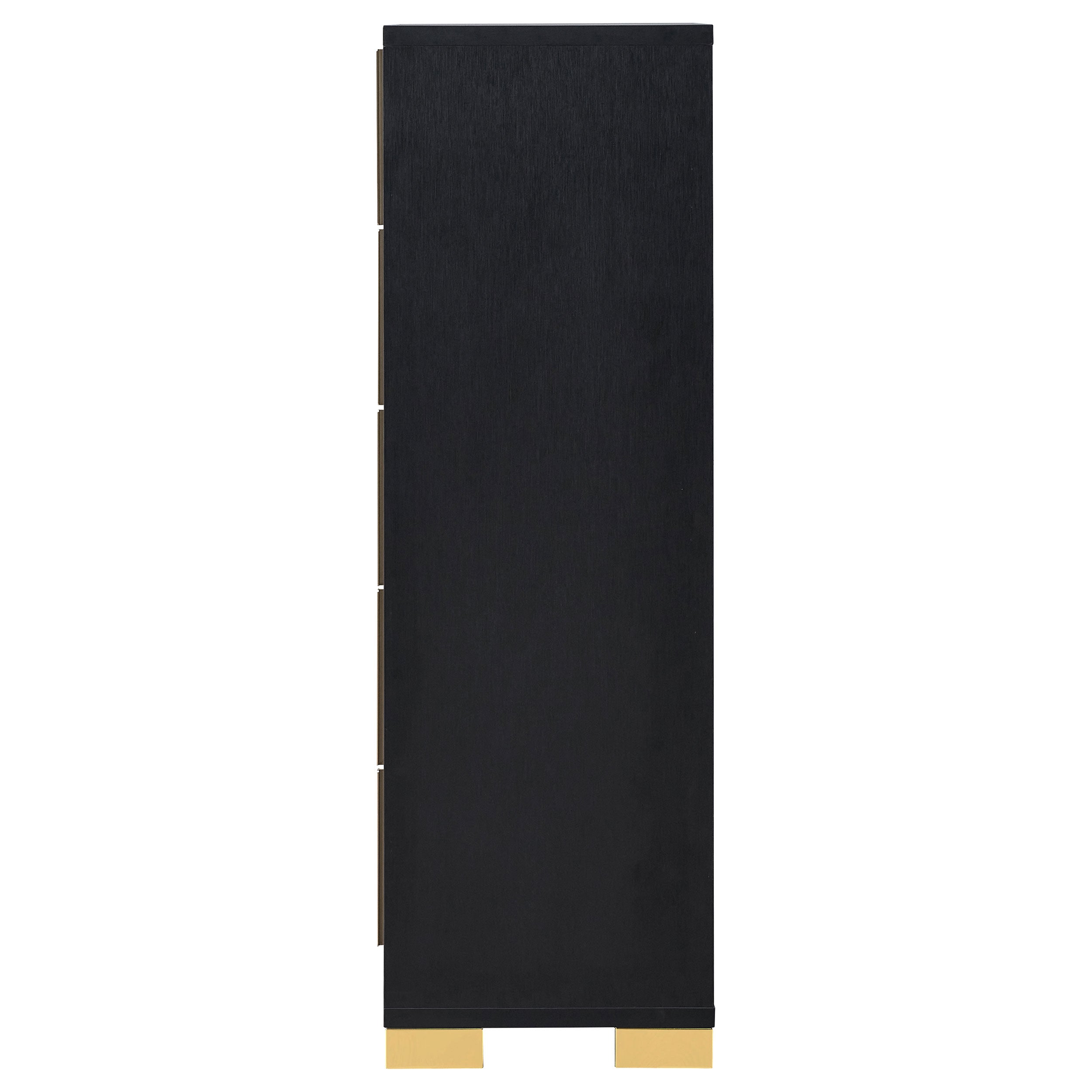 Marceline 5-drawer Chest Black