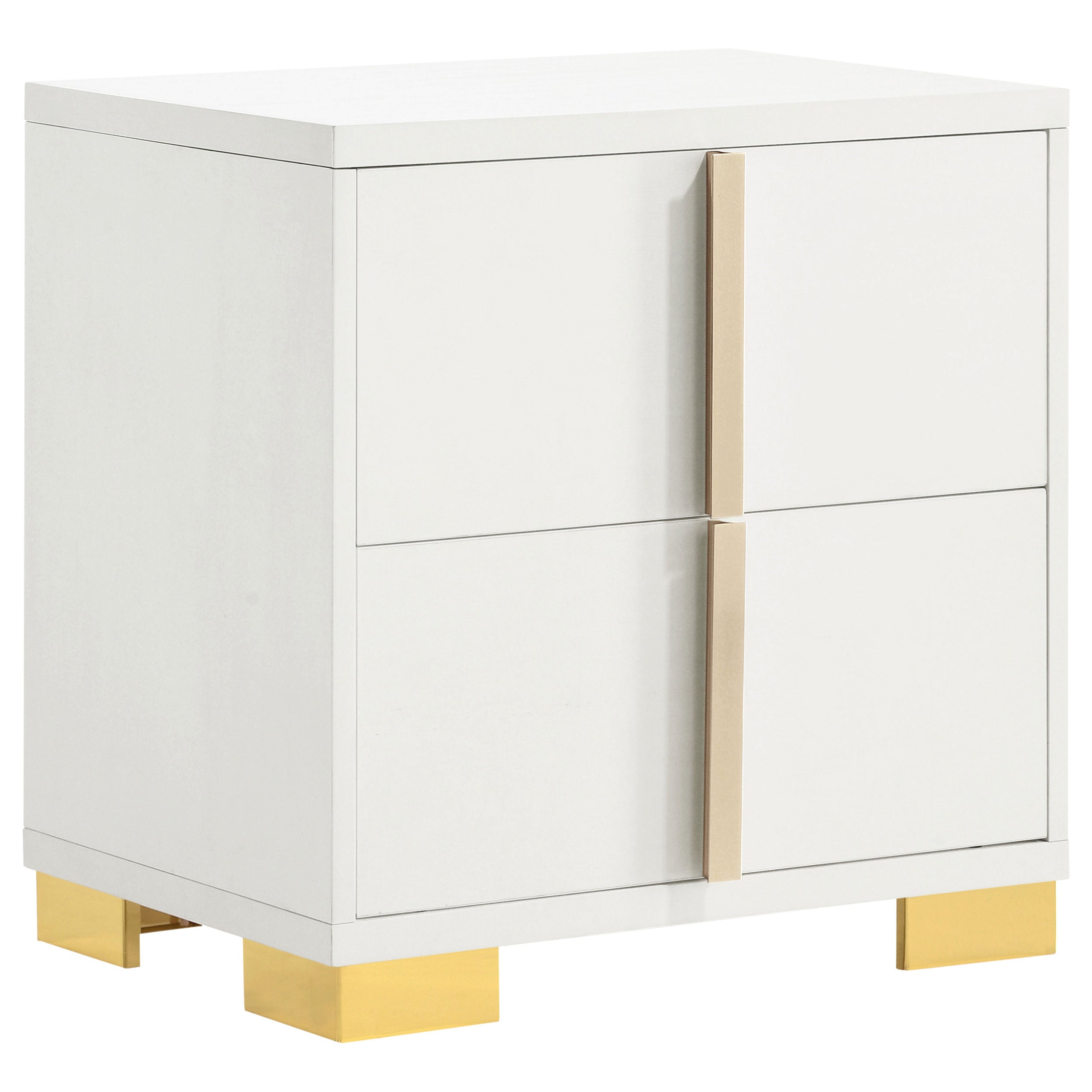 Marceline Bedroom Set with LED Headboard White