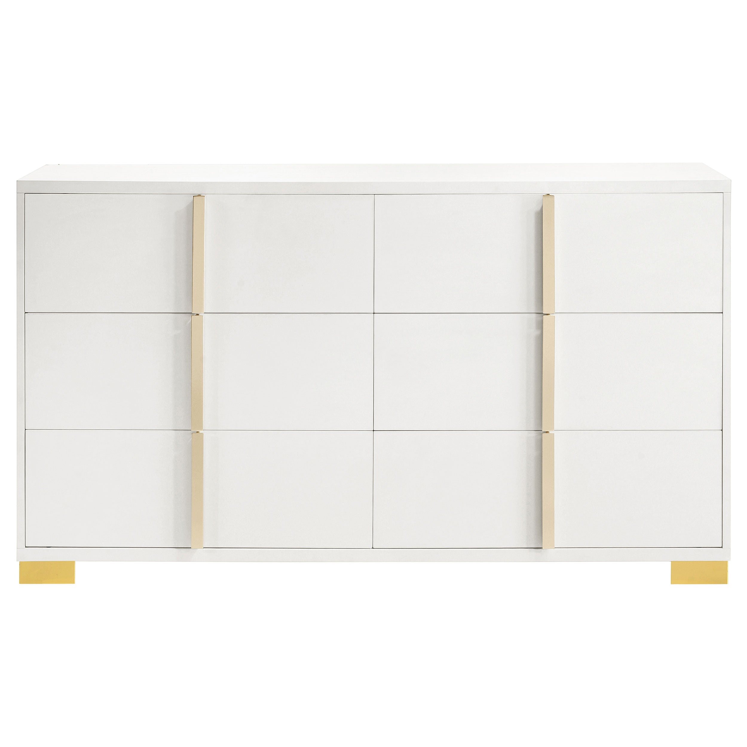 Marceline Bedroom Set with LED Headboard White