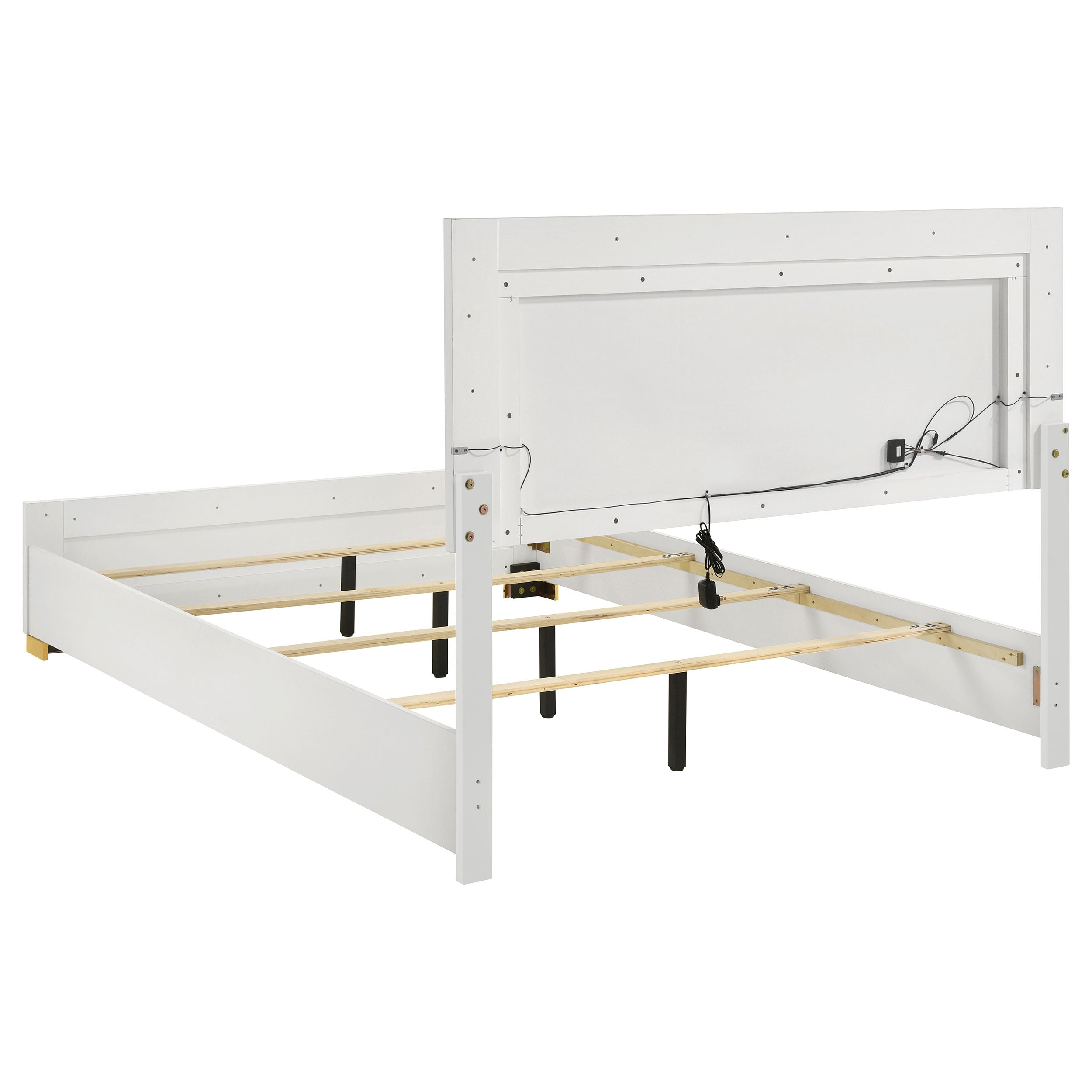 Marceline Bedroom Set with LED Headboard White