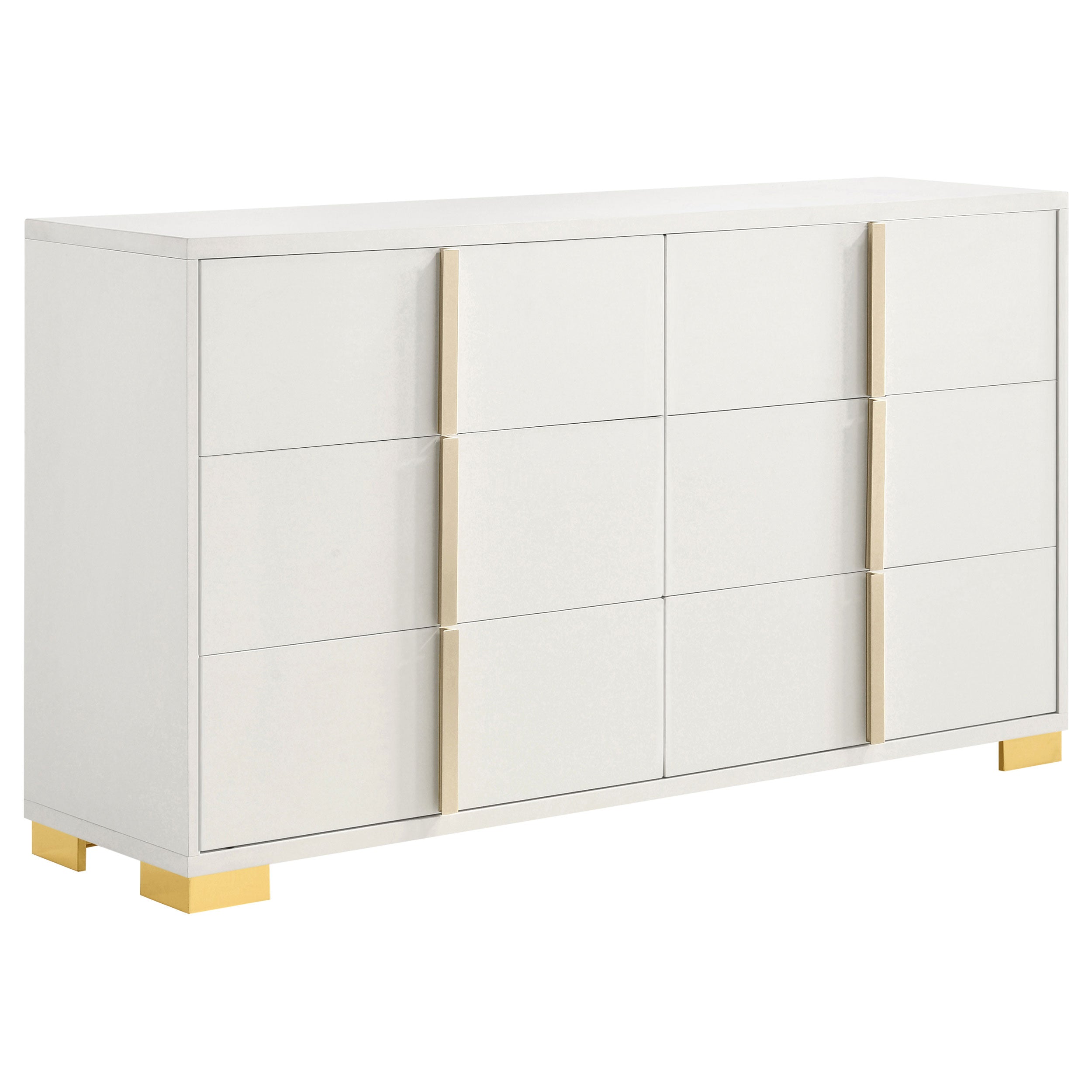 Marceline Bedroom Set with LED Headboard White