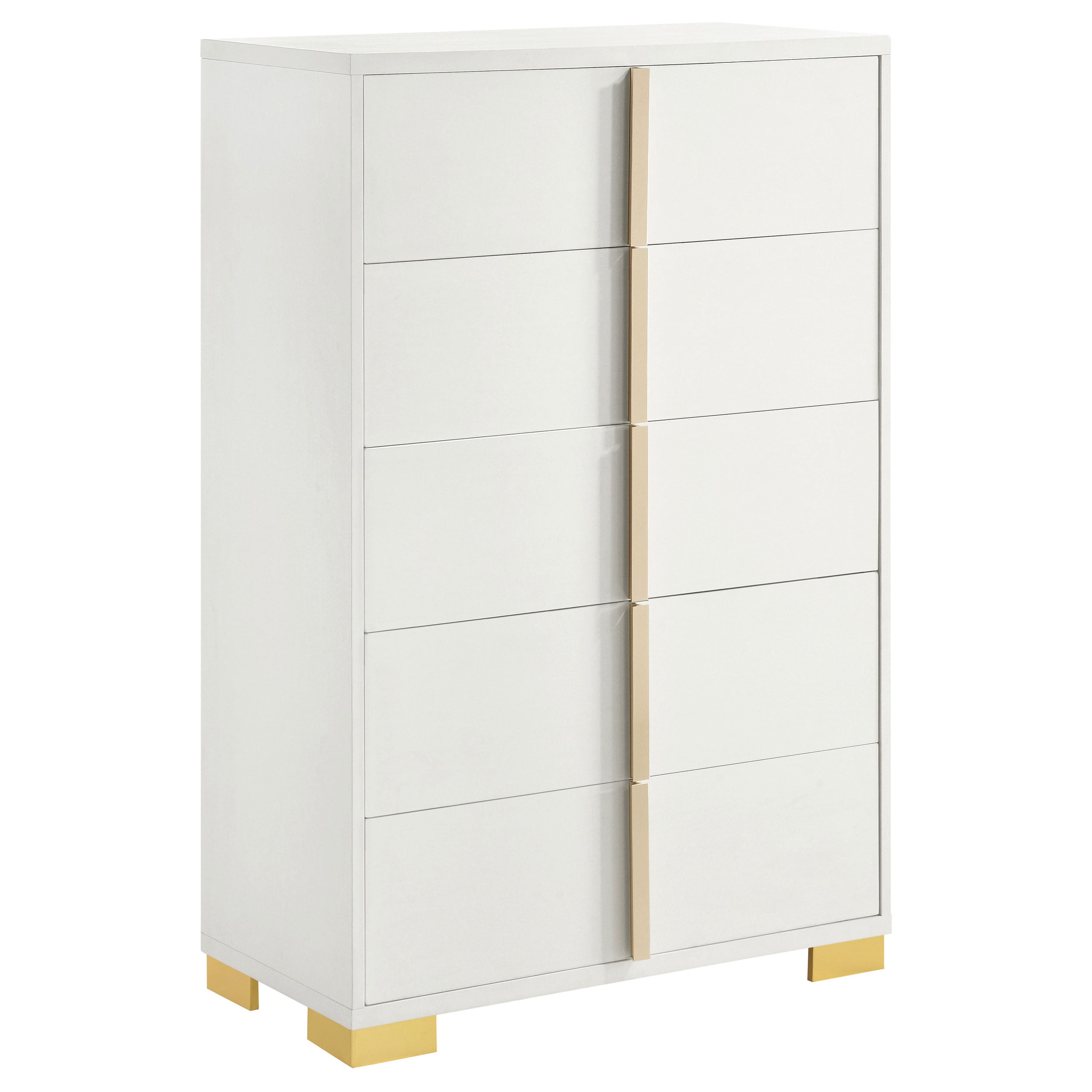 Marceline 5-drawer Chest White