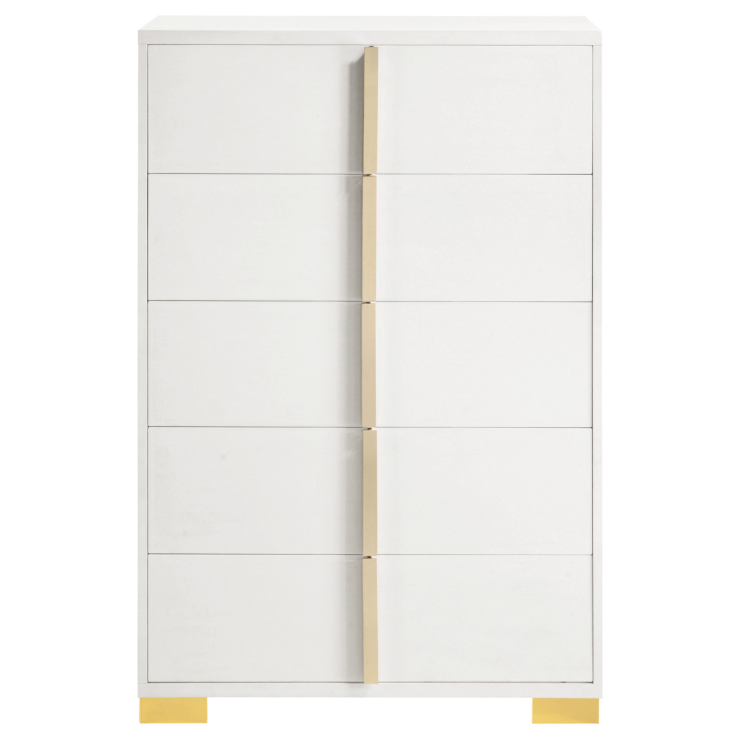 Marceline 5-drawer Chest White