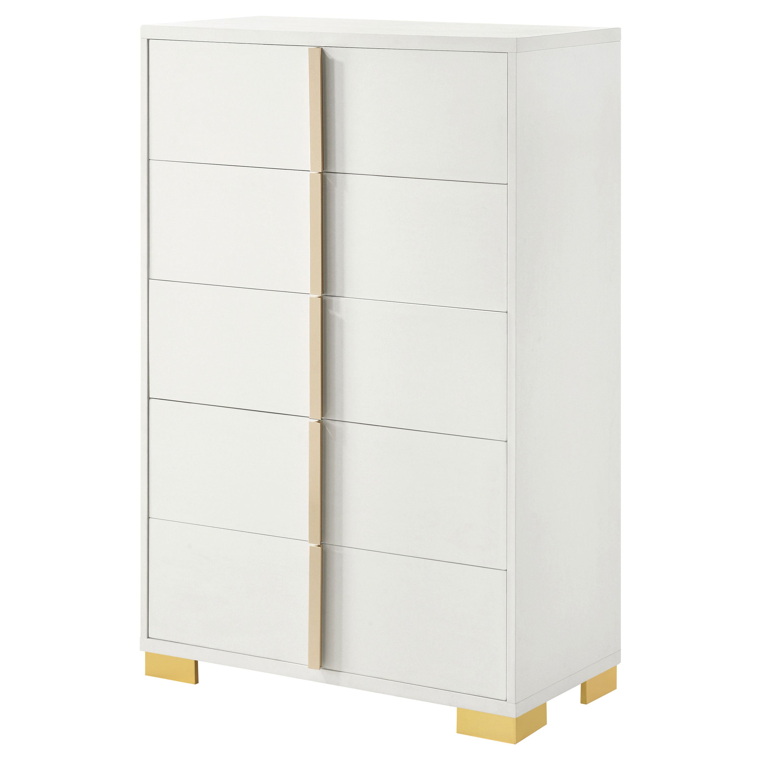Marceline 5-drawer Chest White